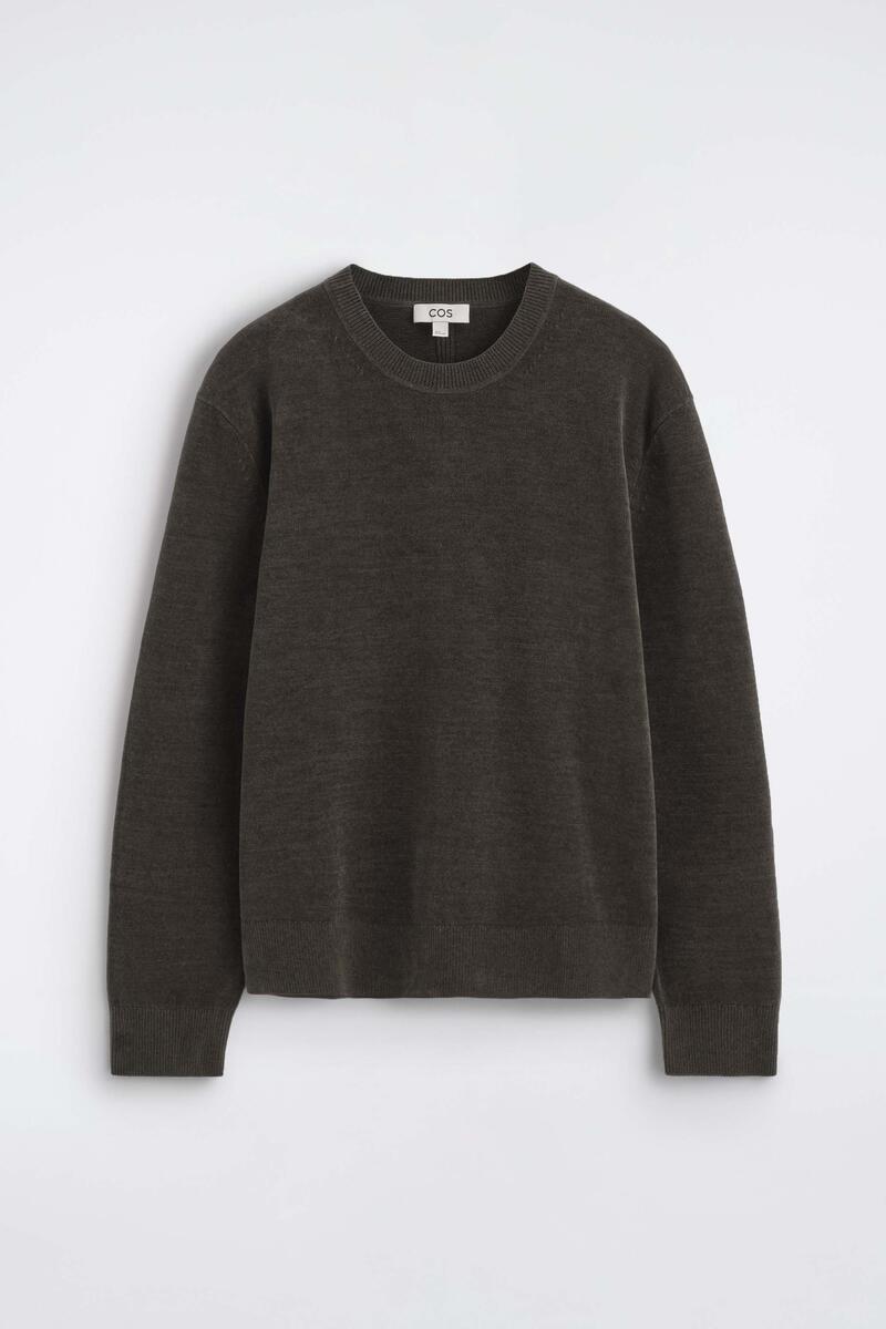 Cotton-Chenille Crew-Neck Sweater