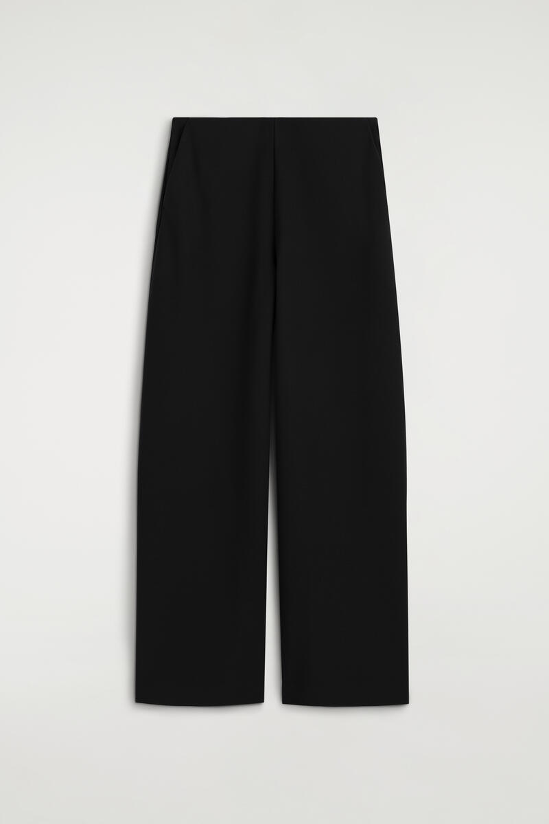 Crepe-Jersey Wide-Leg Pants