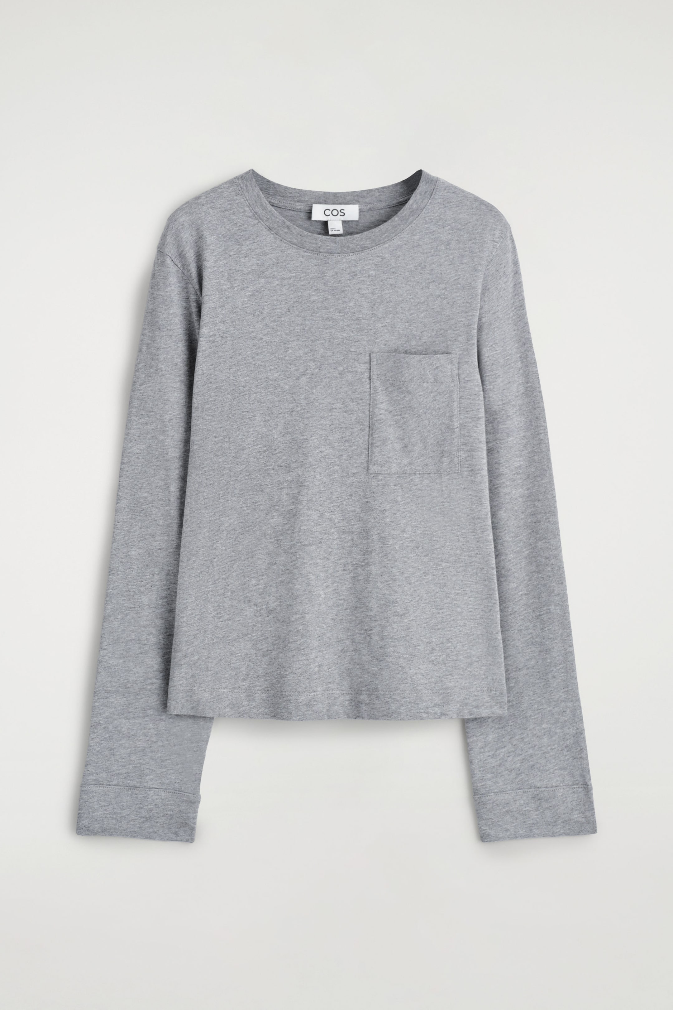 OVERSIZED BRUSHED-COTTON LONG-SLEEVED T-SHIRT