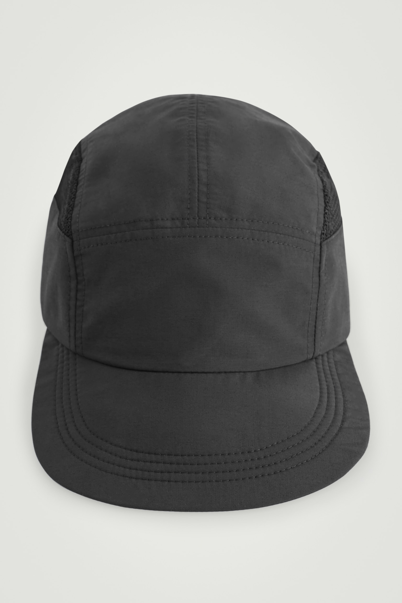 MESH-PANELLED NYLON CAP - BLACK/MOLE - 3