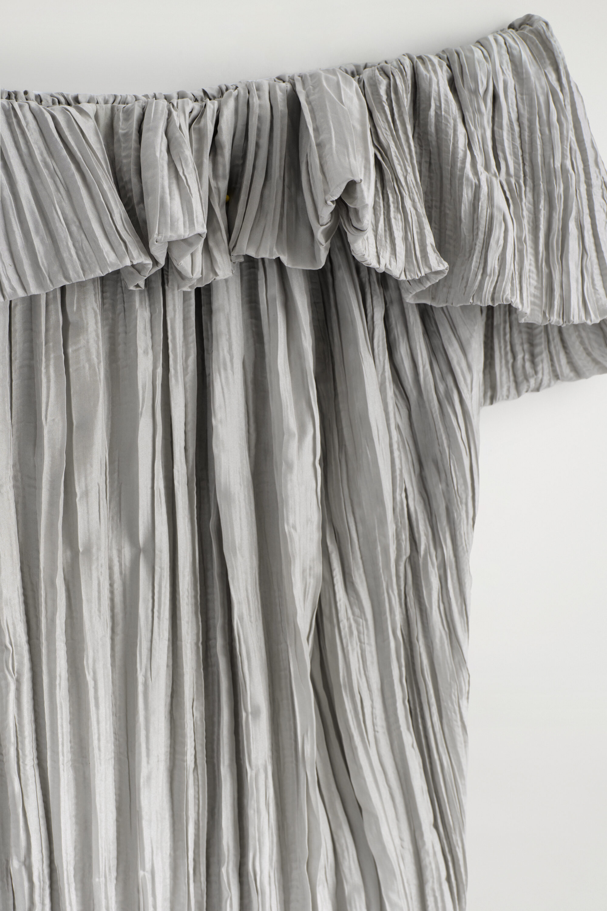 ASYMMETRIC PLEATED SILK GOWN - thumbnail 6