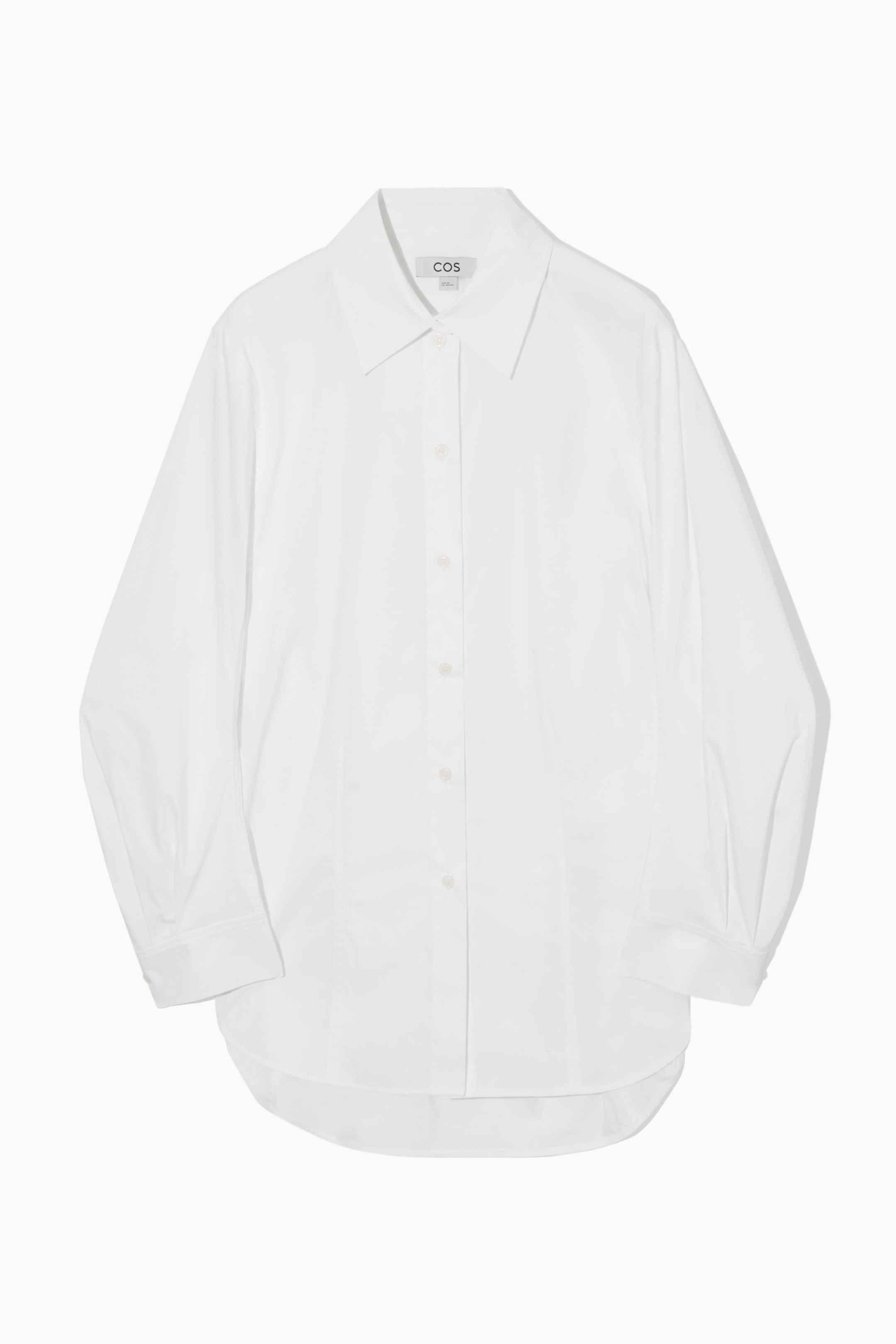 Ingrandisci l'immagine: OVERSIZED COTTON-BLEND SHIRT - WHITE - DONNA | H&M CH 1