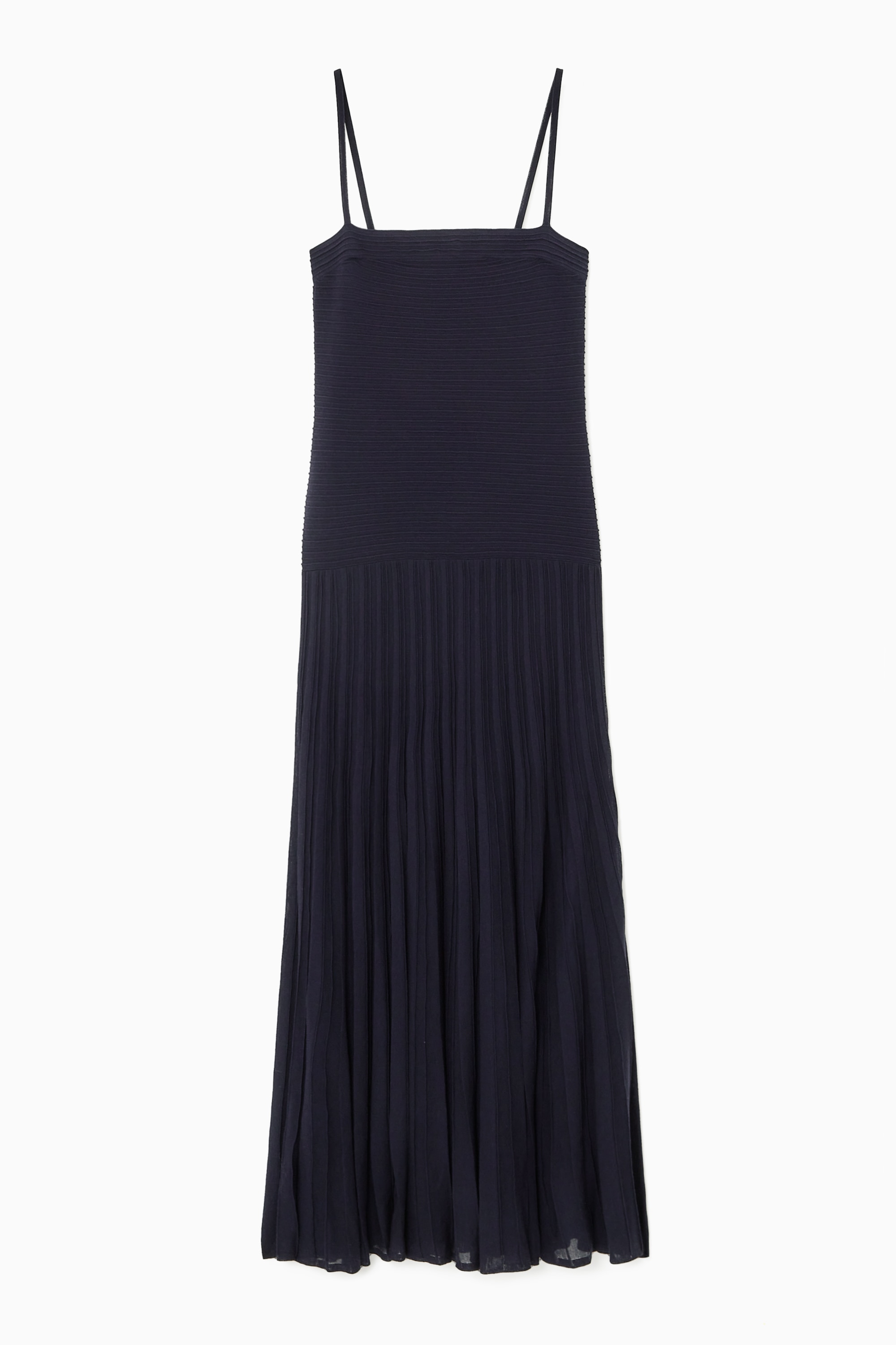 Women's GREEN PLEATED KNITTED MAXI DRESS | H&M GB