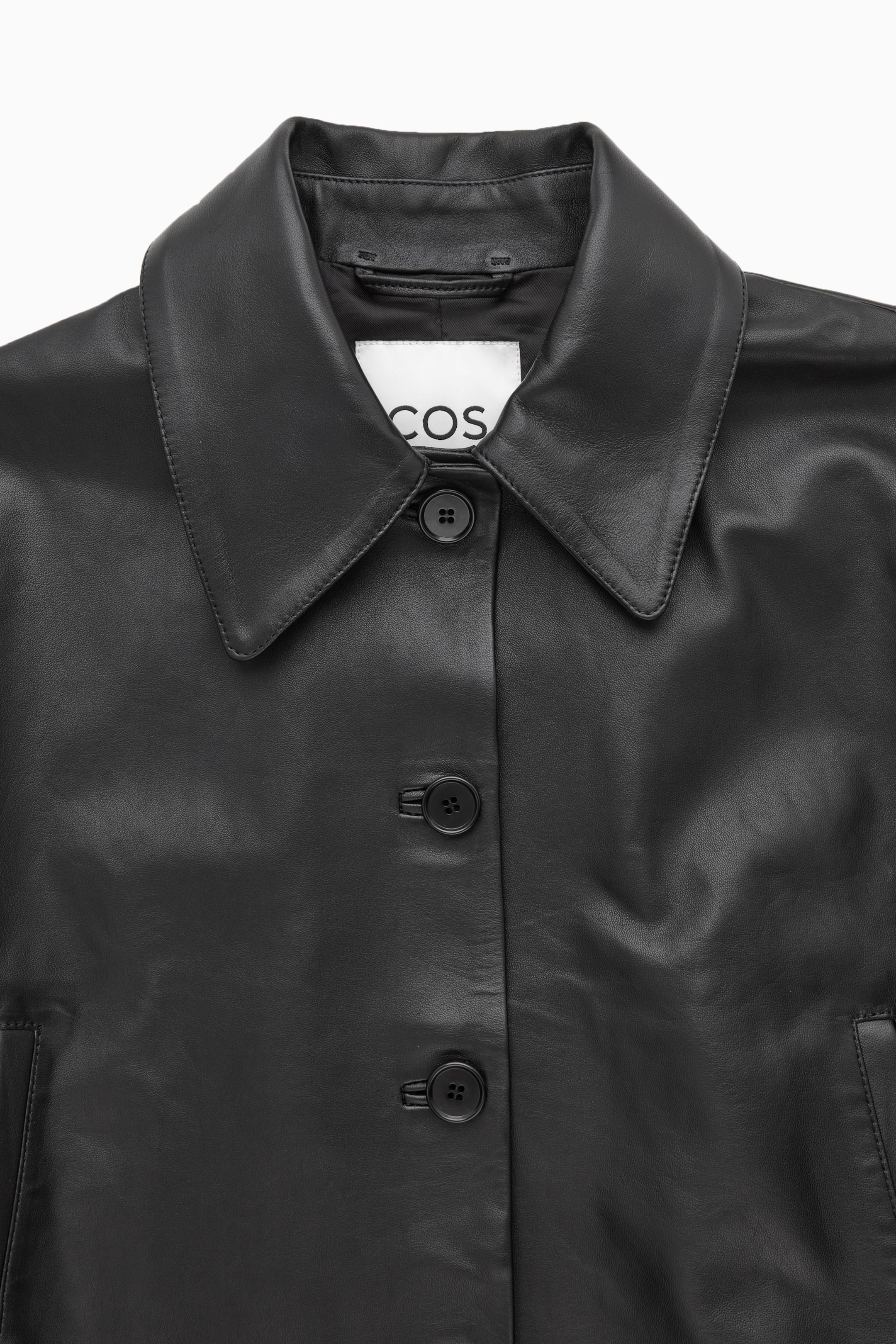 Grösseres Bild ansehen: VERKÜRZTE OVERSIZED-BLOUSONJACKE AUS LEDER - SCHWARZ - DAMEN | H&M CH 2