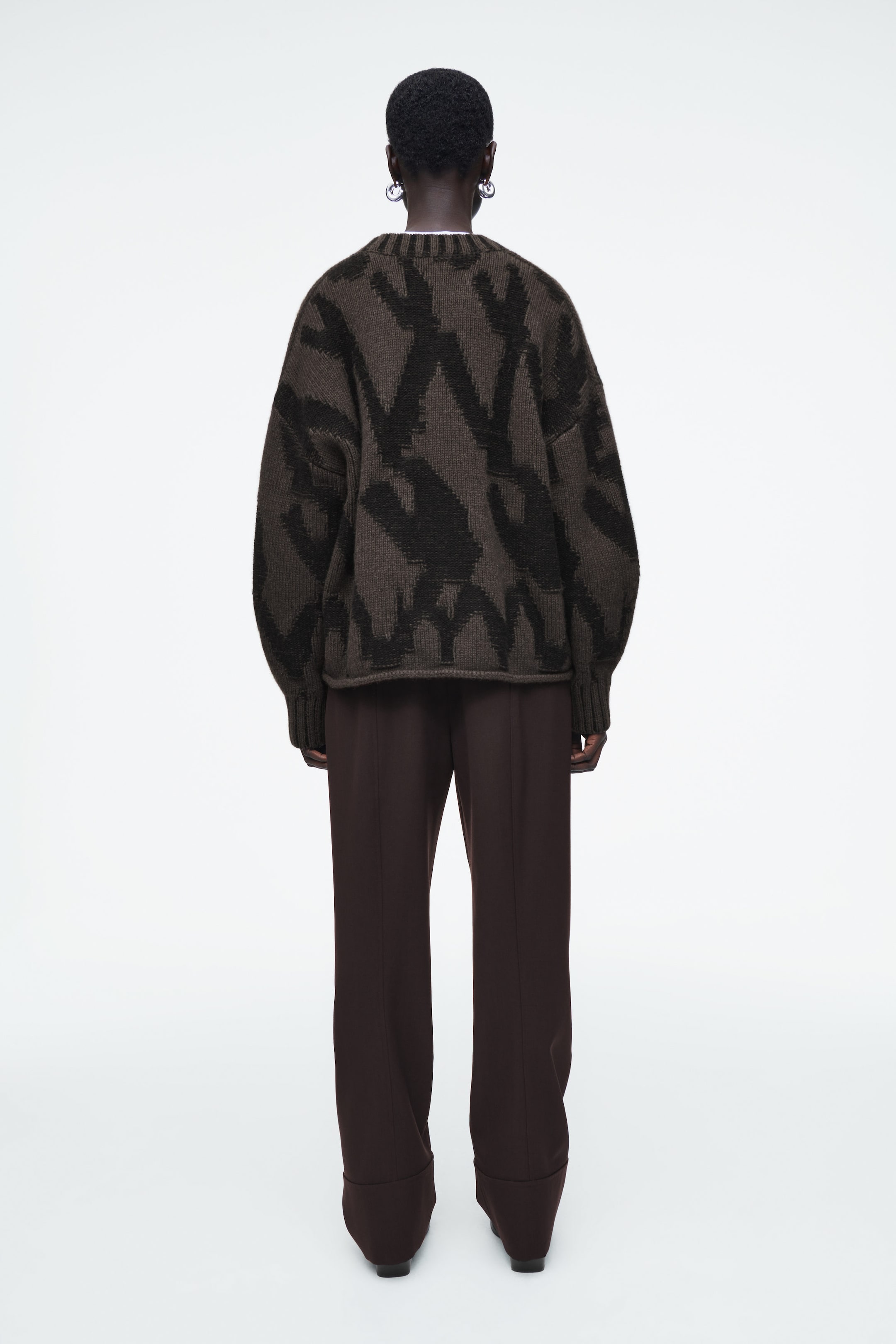 ABSTRACT WOOL-JACQUARD JUMPER