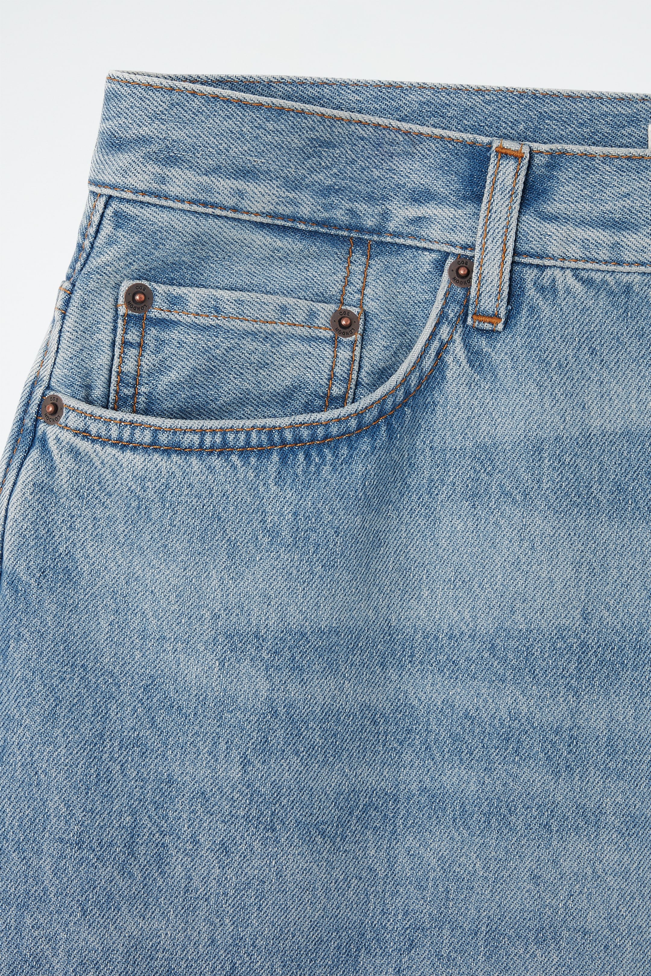 View larger image: VOLUME WIDE-LEG JEANS - MID-BLUE - Ladies | H&M GB 3