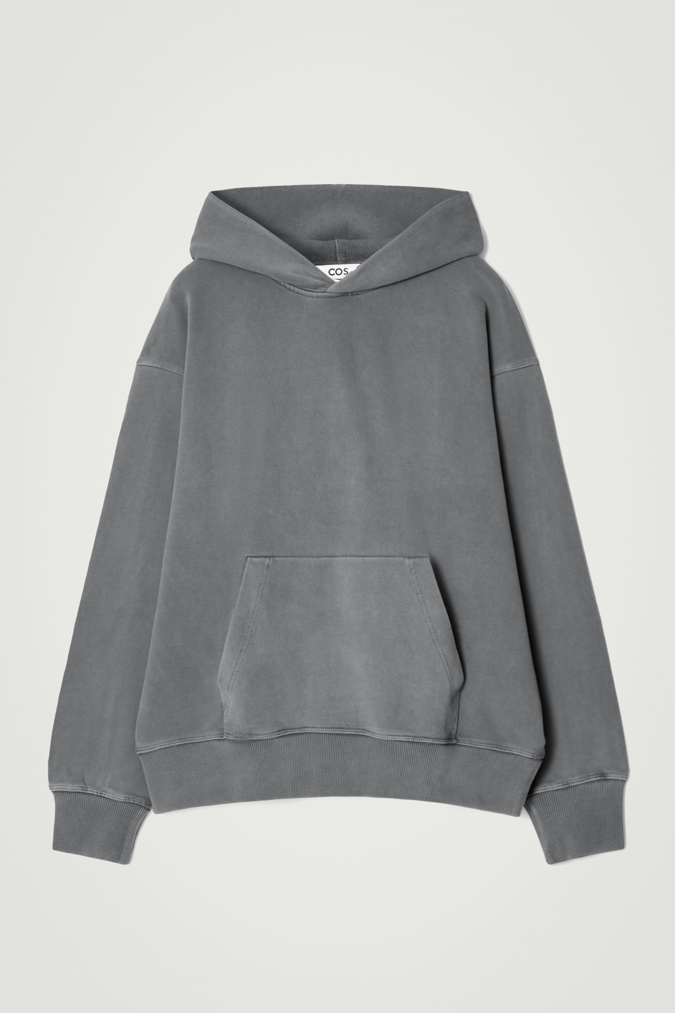 WASHED COTTON-JERSEY HOODIE