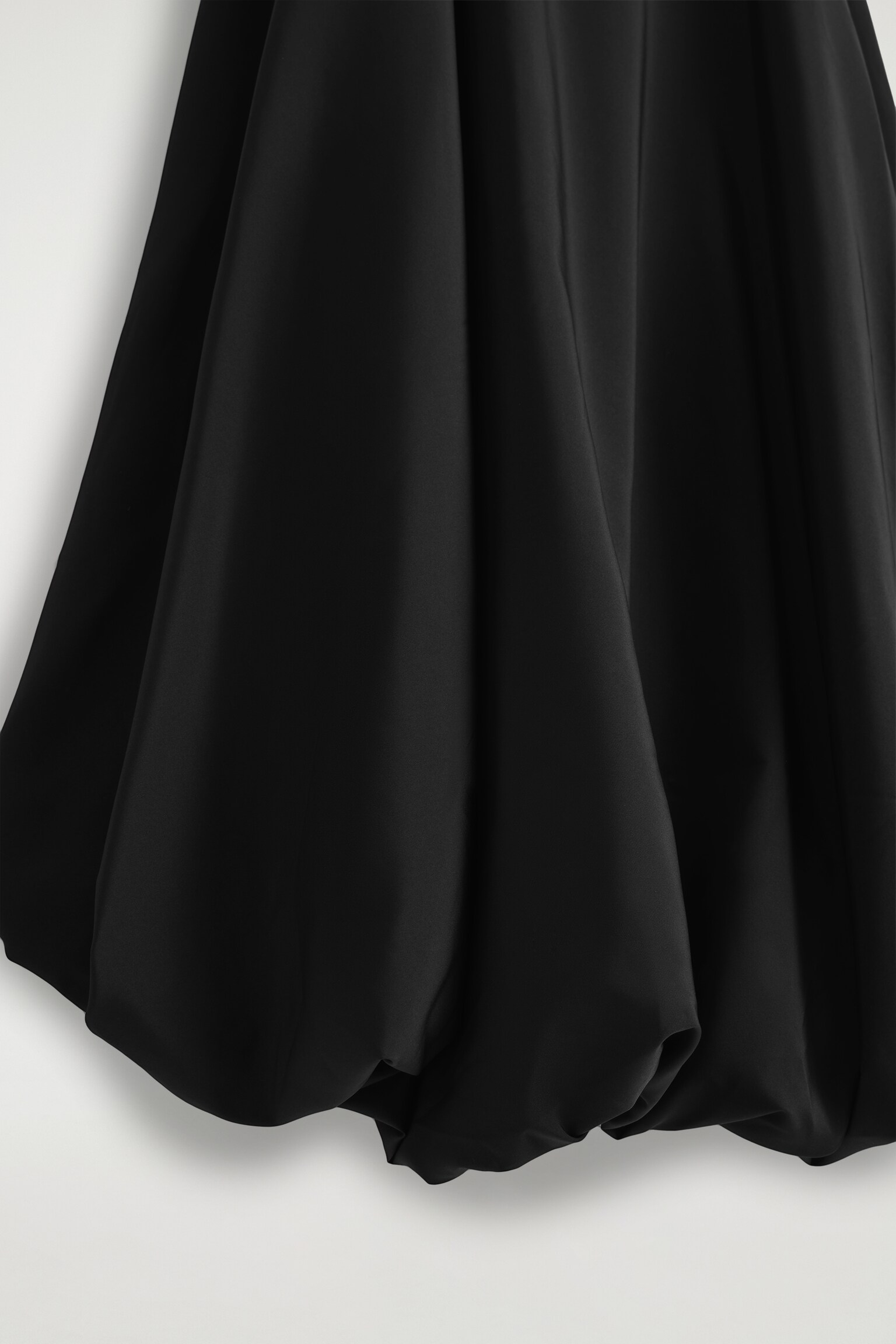 ROBE MIDI À OURLET BULLE - NOIR/IVOIRE - 3