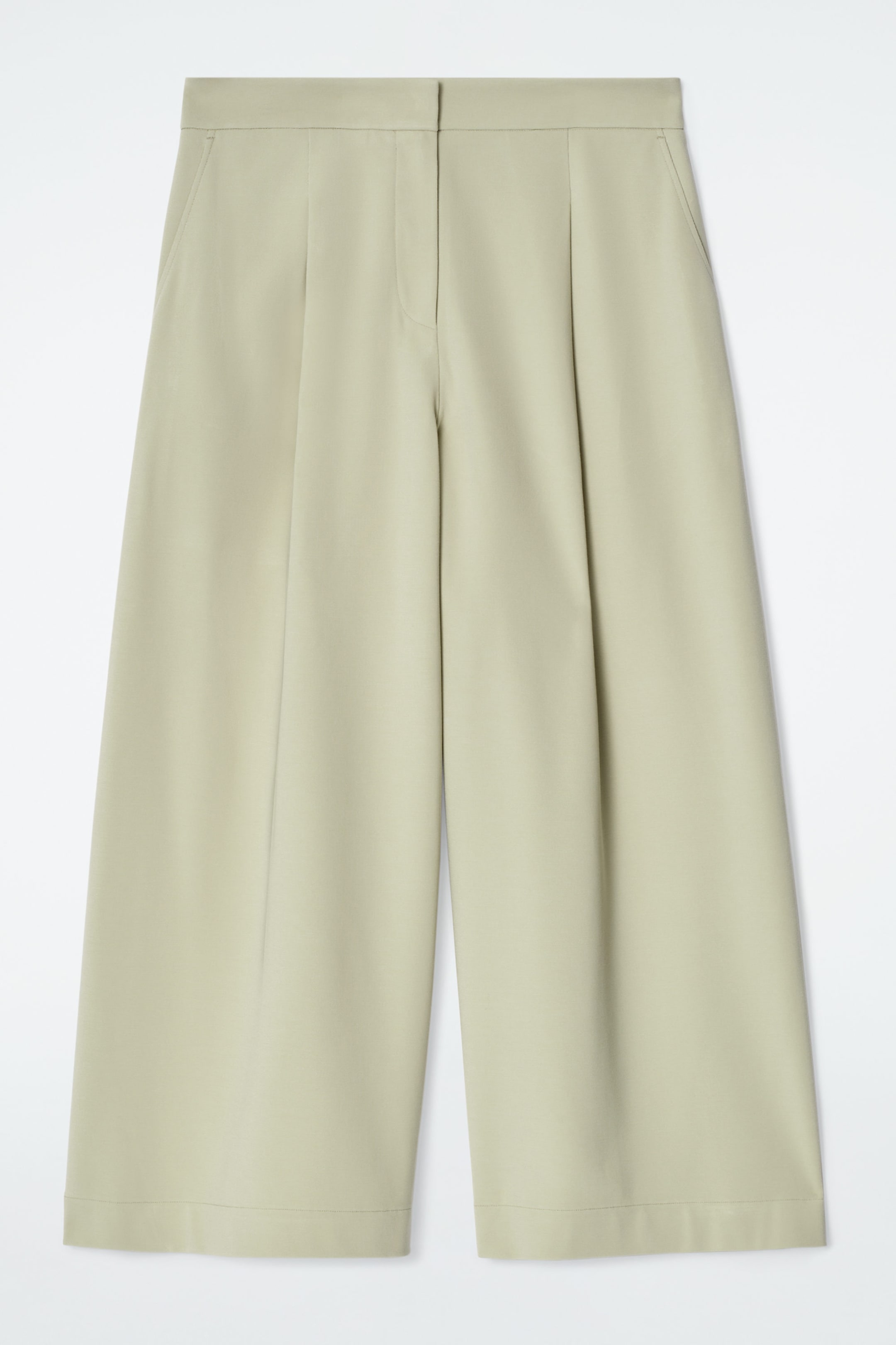CROPPED WIDE-LEG PANTS