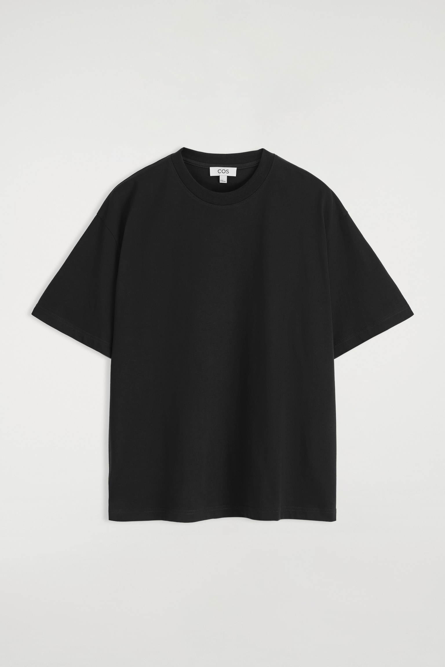 RELAXED LIGHTWEIGHT COTTON T-SHIRT - BLACK/NAVY/BLUE/DARK BLUE/WHITE/WHITE/LIGHT GREY/GREEN/BLUE - 2