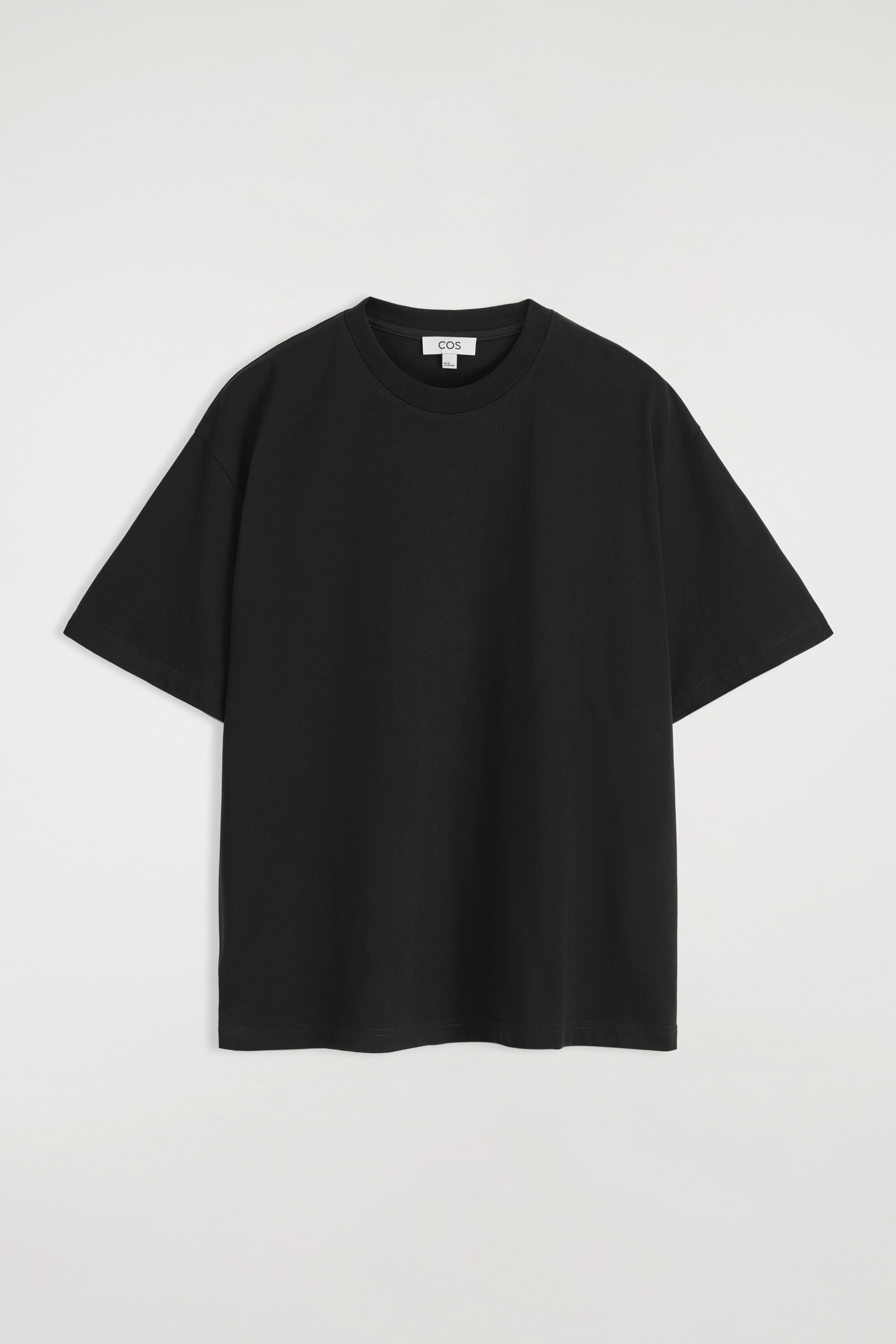 BRUSHED-COTTON SHIRT - BLACK | COS