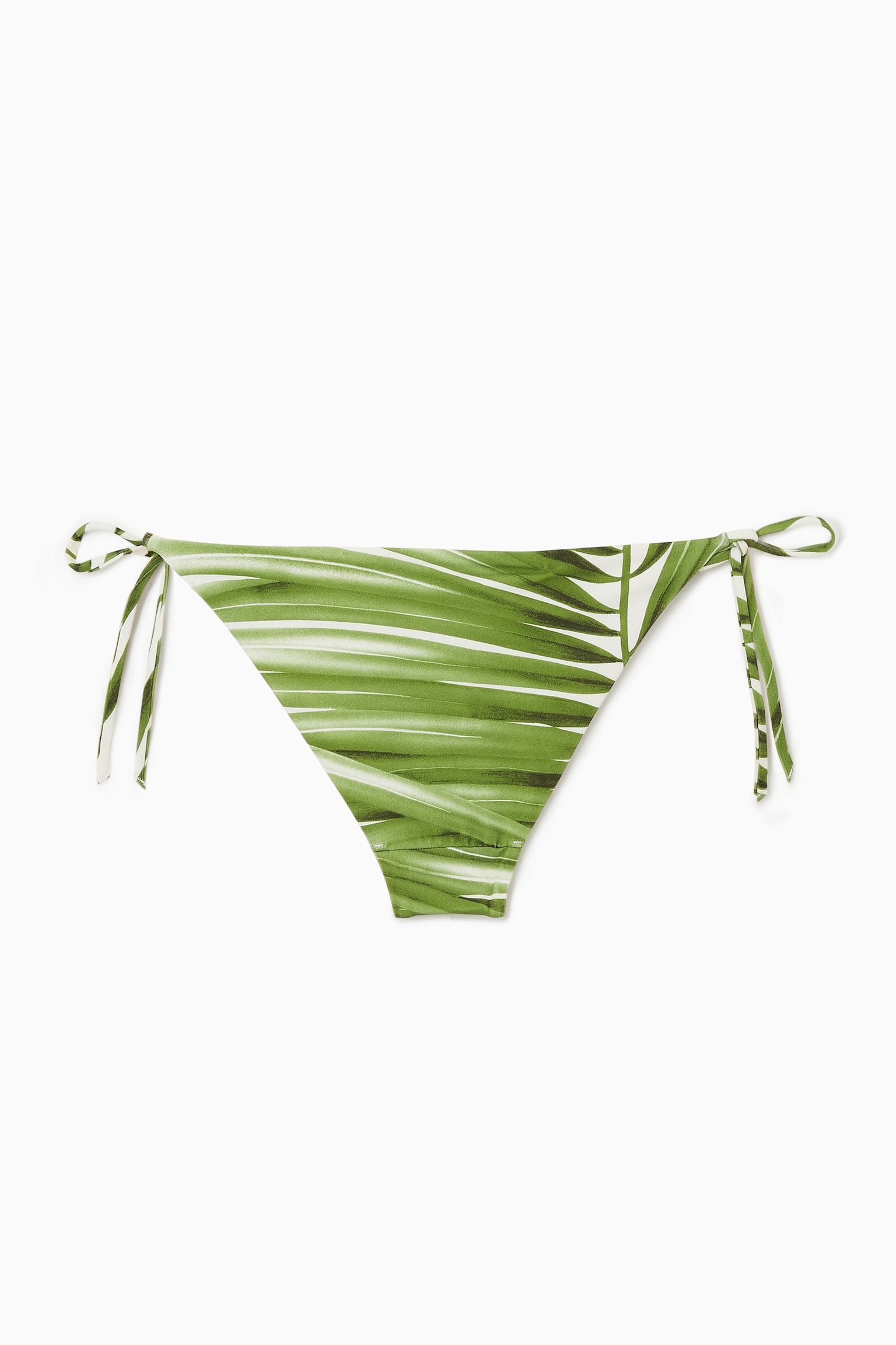 TIE-SIDE BIKINI BRIEFS - WHITE / GREEN - 3