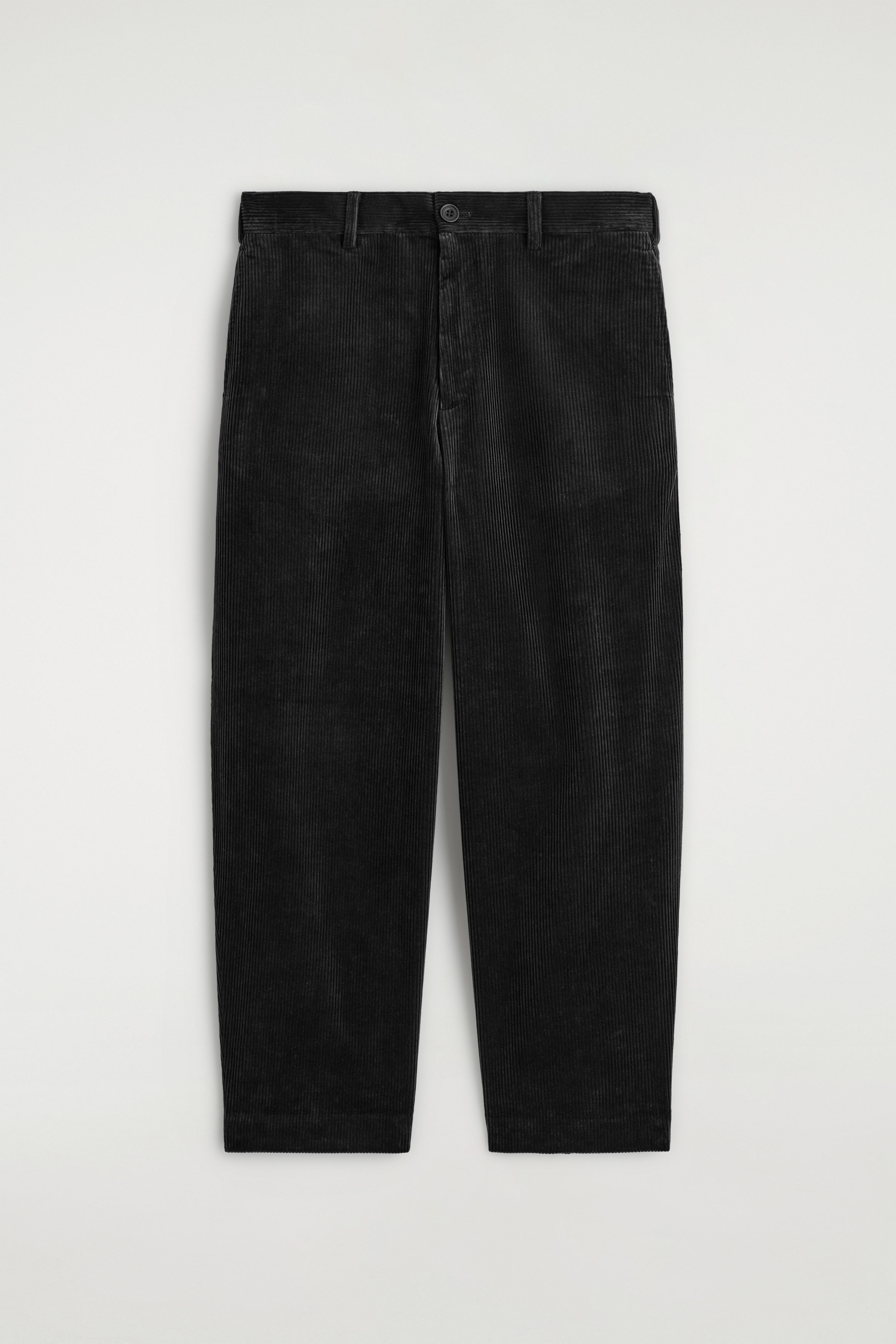 CORDUROY WIDE-LEG TROUSERS - BLACK | COS