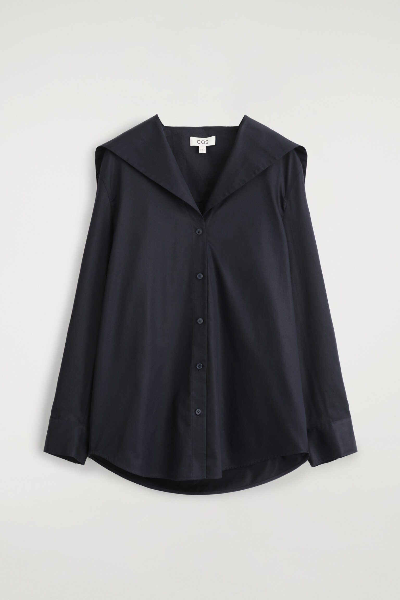 CHEMISE À COL MARIN EN COTON - BLEU MARINE - 2