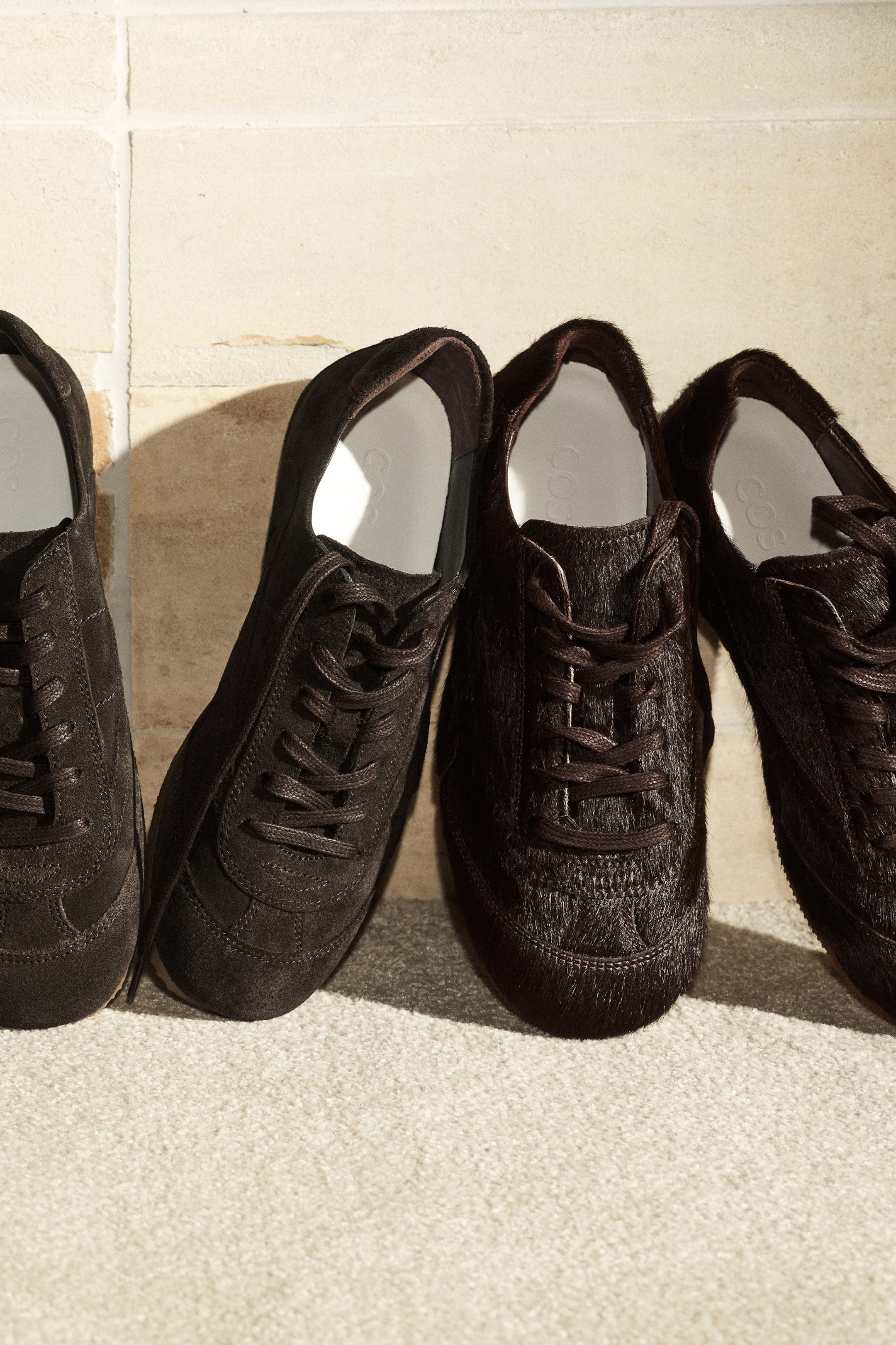 MINIMAL PONY HAIR TRAINERS
