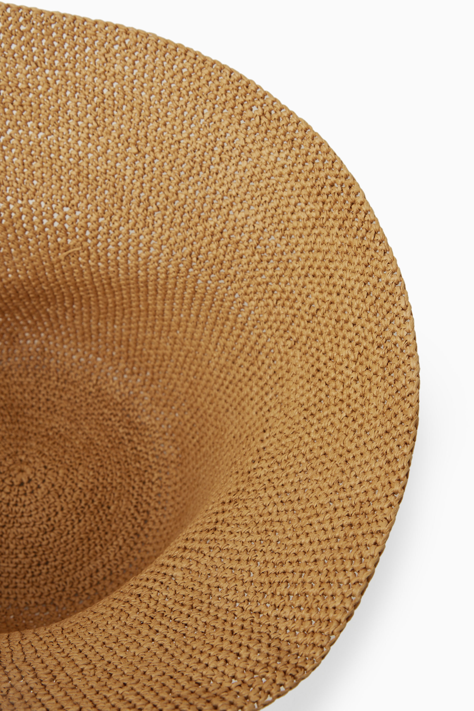 CROCHET PAPER HAT - BROWN | COS