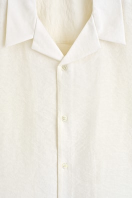 CAMP-COLLAR JACQUARD SHIRT — CREAM 6