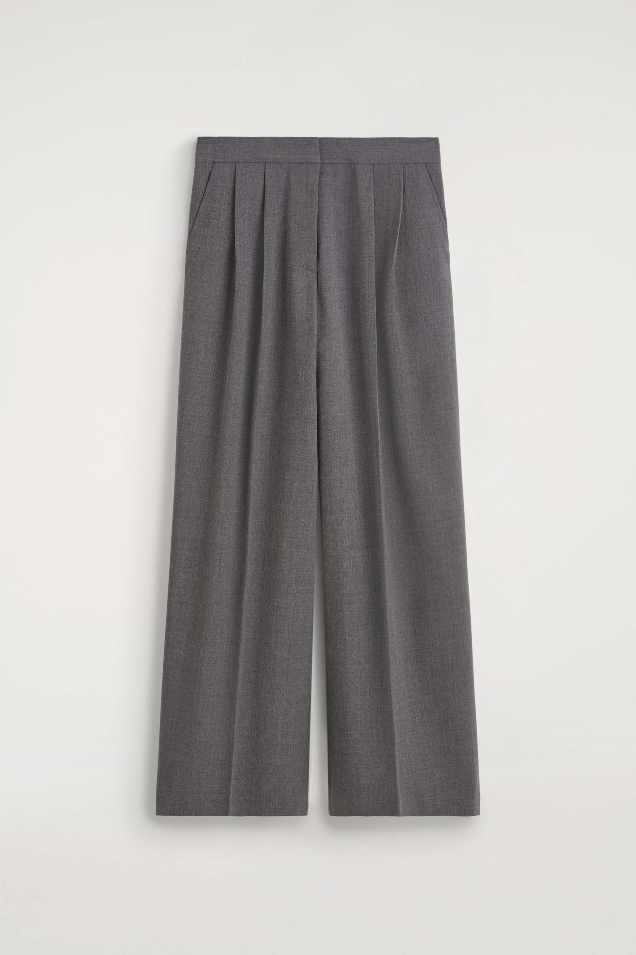 PLEATED WIDE-LEG PANTS