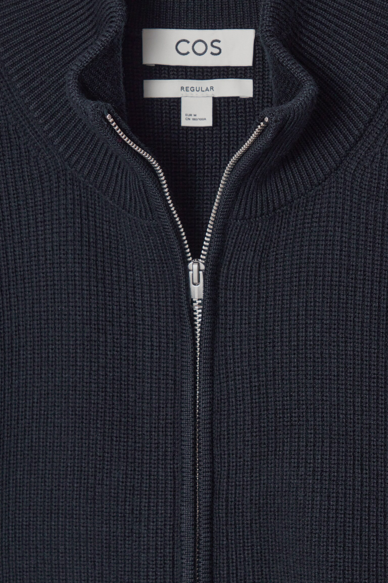 RIBBED WOOL GILET - NAVY - 2