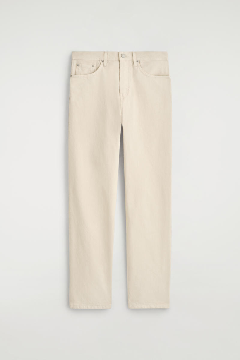 Cos Rider Straight-leg Jeans In Neutral