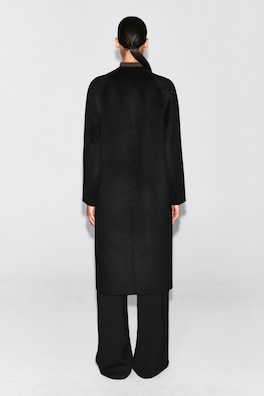 DOUBLE-FACED CASHMERE LONG COAT — BLACK 5