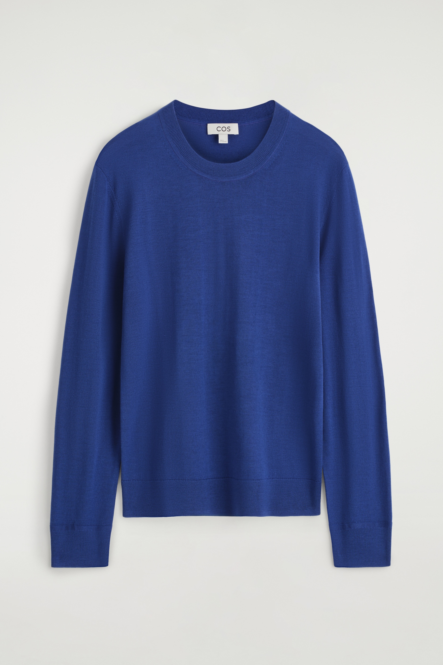 PULL SLIM À COL ROND EN LAINE MÉRINOS - BLEU COBALT/BLEU MARINE/GRIS CHINÉ/NOIR - 2