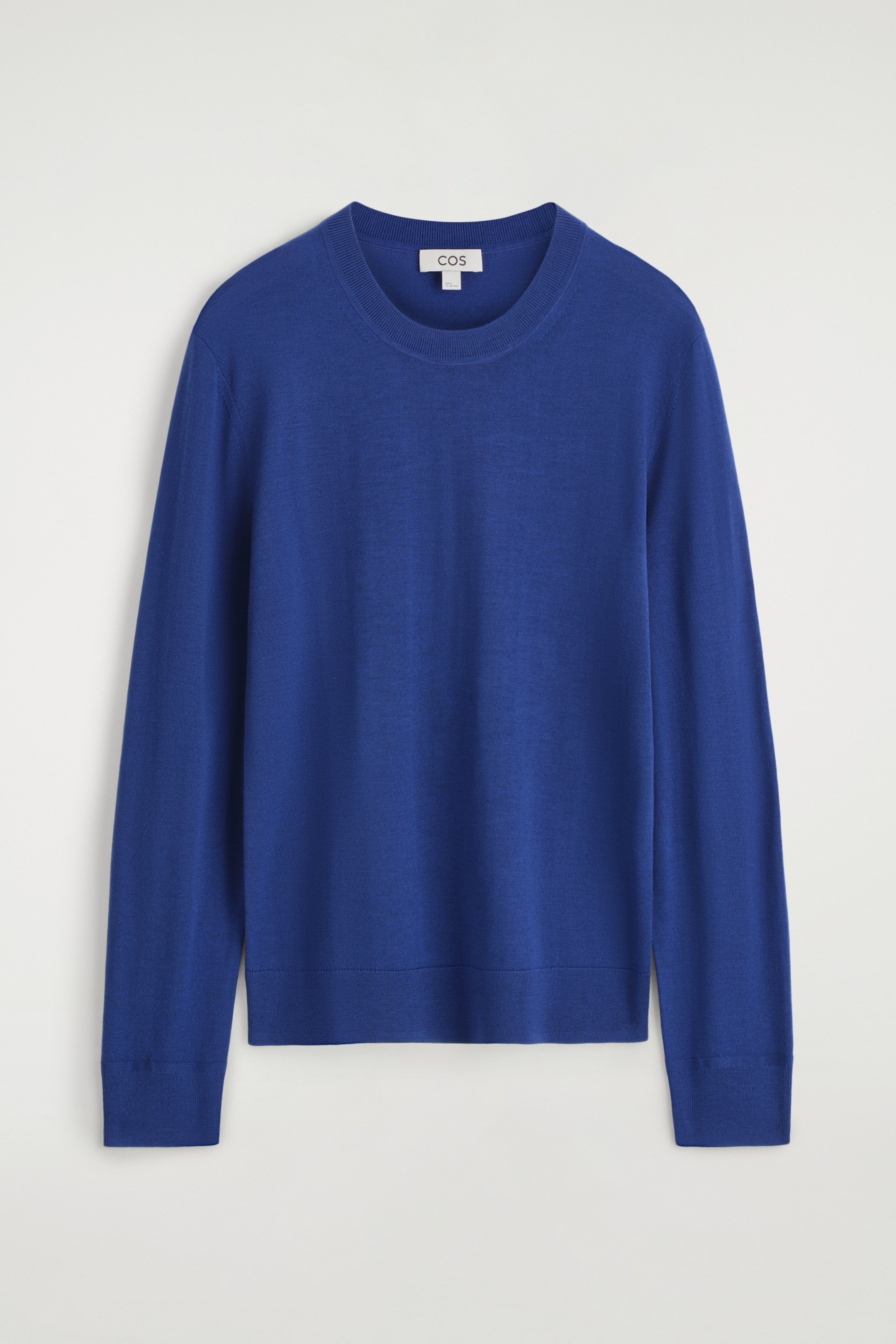 Ingrandisci l'immagine: SLIM MERINO WOOL CREW-NECK JUMPER - COBALT BLUE - UOMO | H&M CH 6
