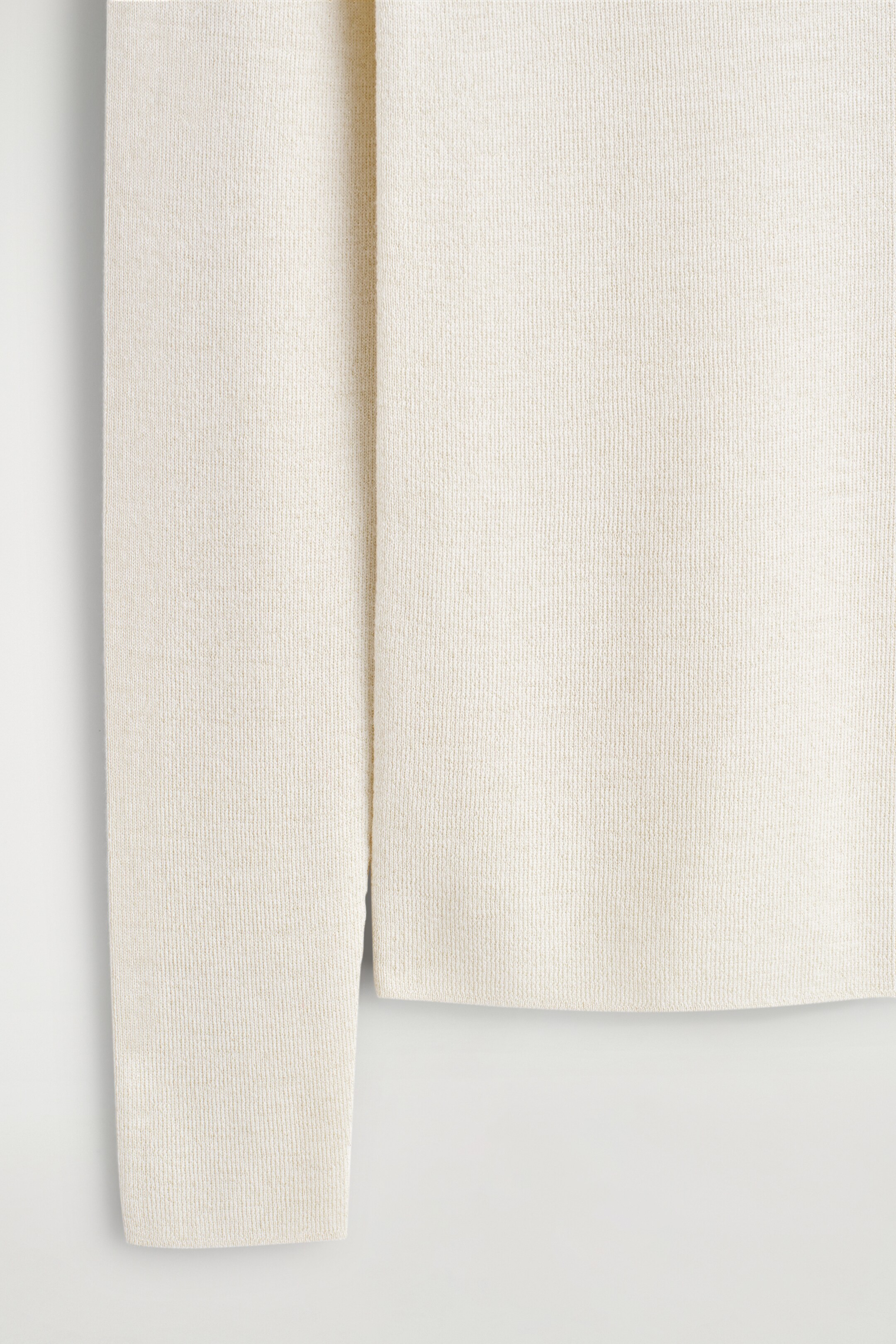 View larger image: SPARKLY SEAMLESS WOOL TOP - CREAM - Ladies | H&M GB 7