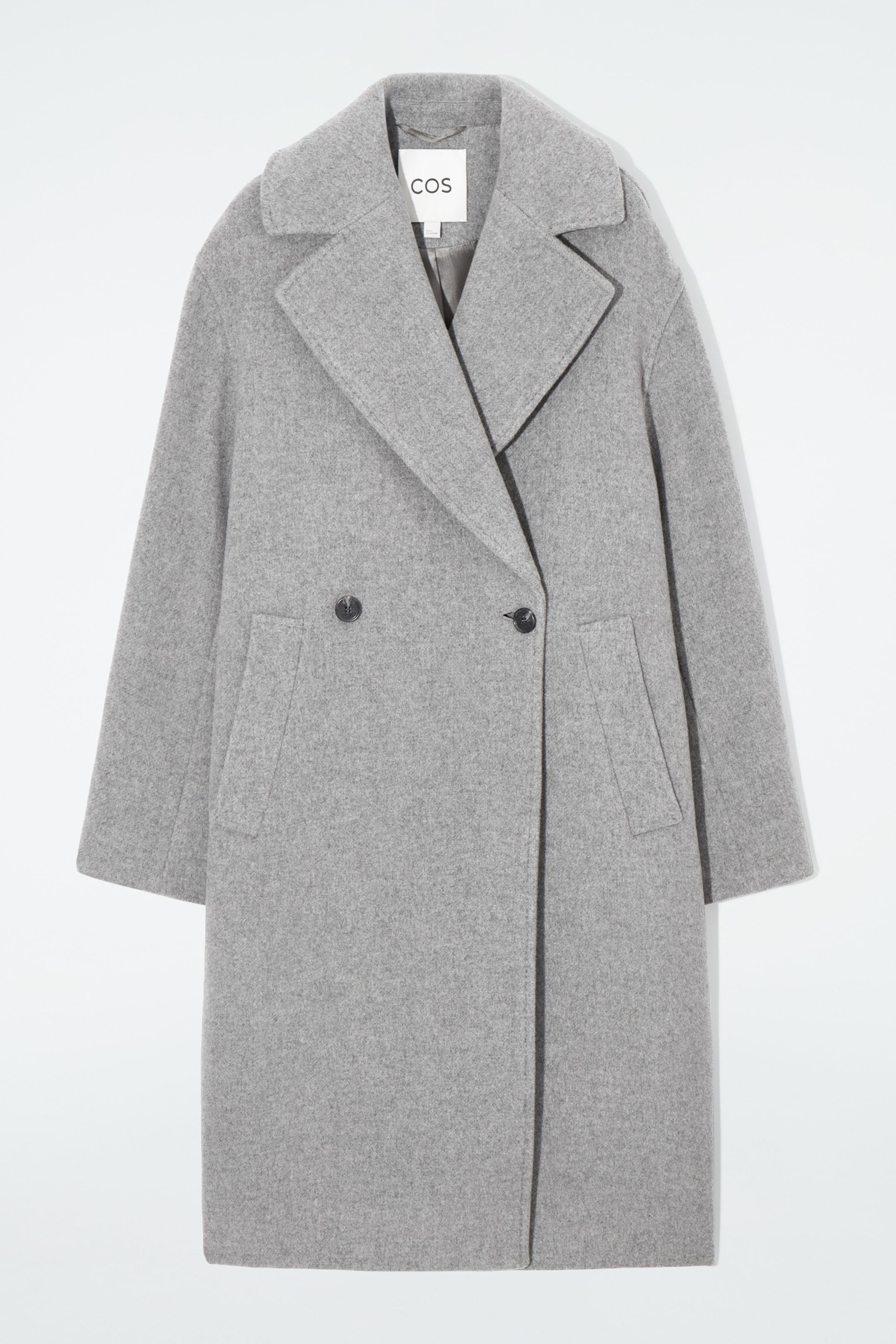 View larger image: OVERSIZED DOUBLE-BREASTED WOOL COAT - GREY - Ladies | H&M GB 1