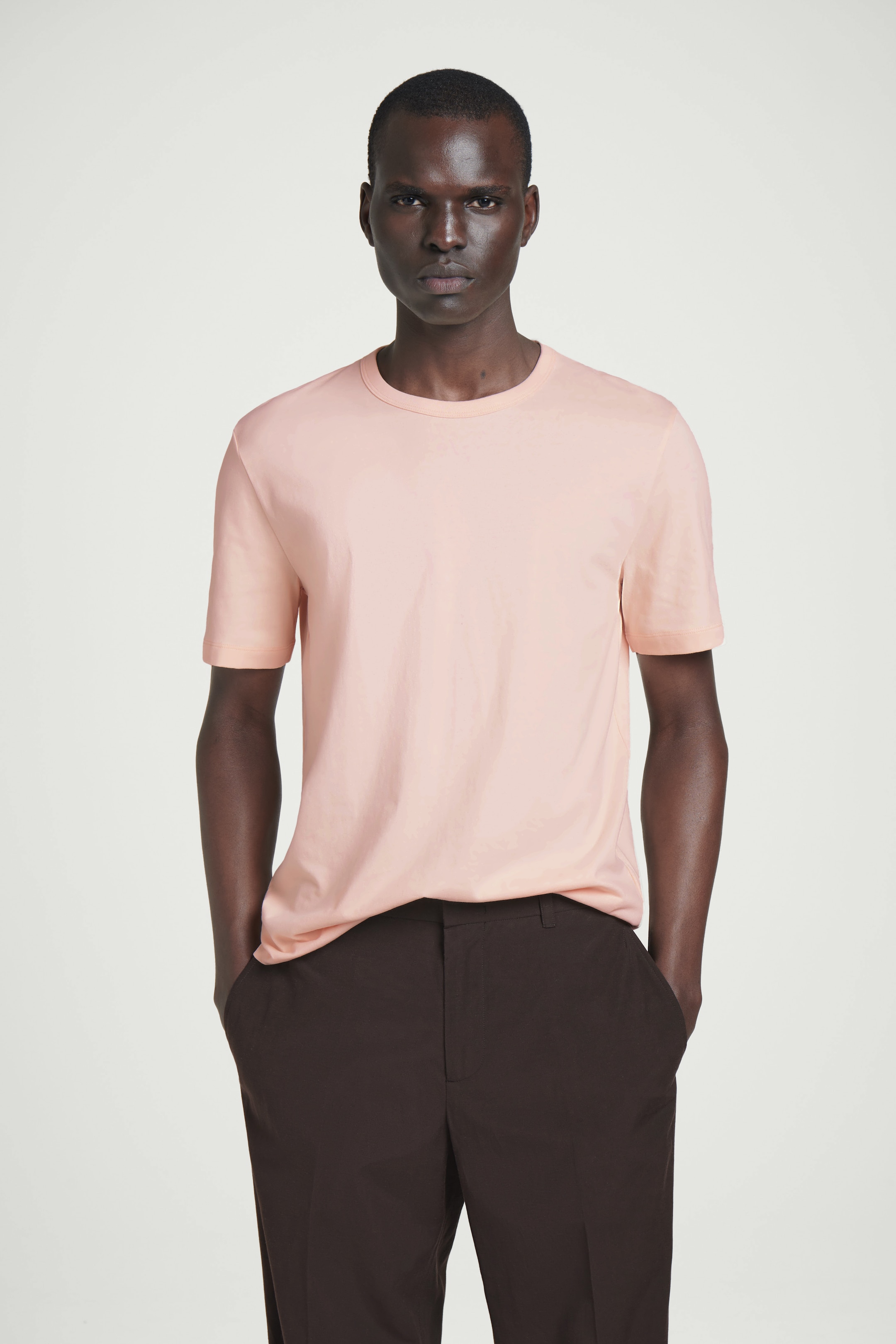 Visualizza immagine più grande: T-SHIRT IN COTONE SPAZZOLATO - ALBICOCCA - UOMO | H&M IT 1