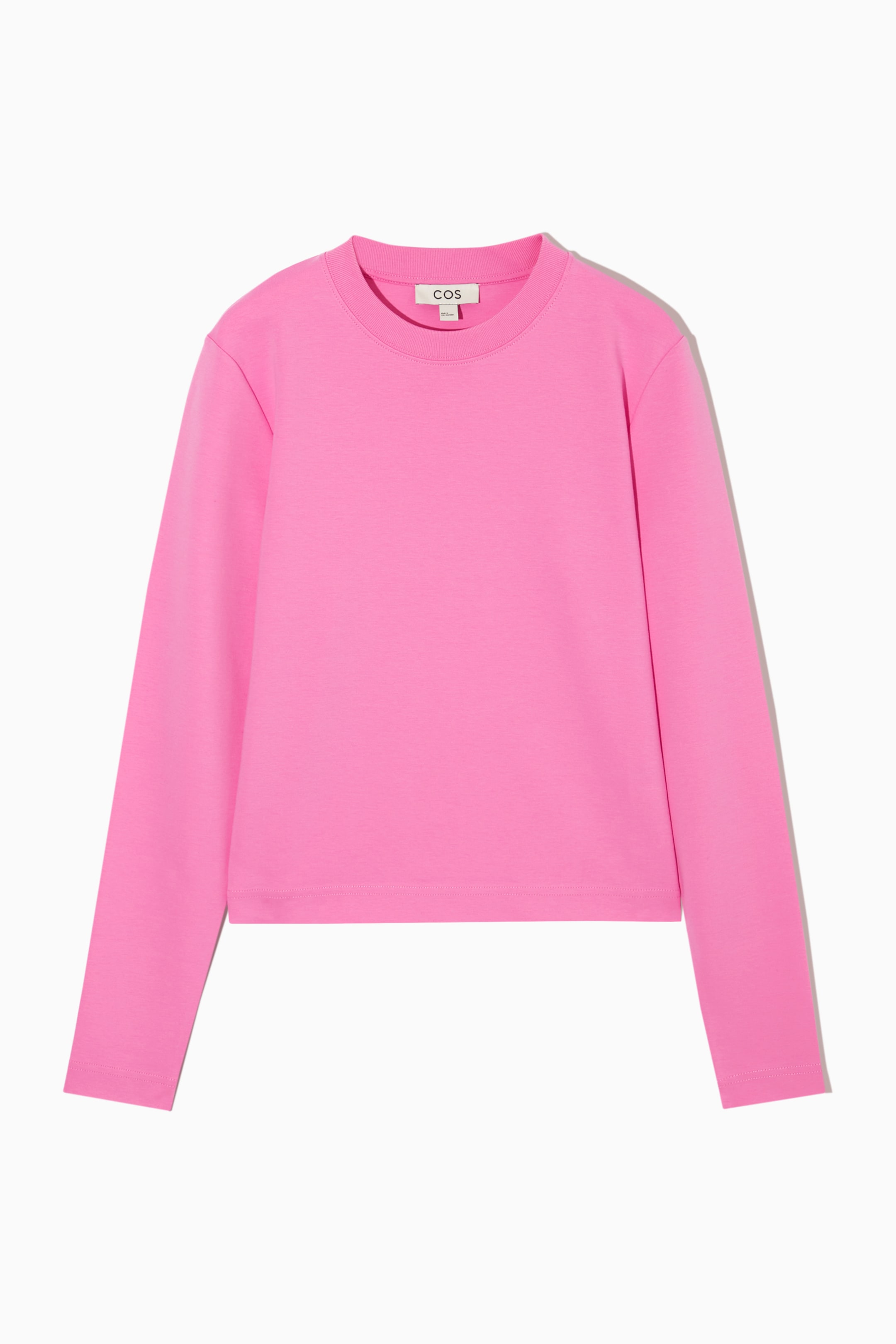Näytä suurempi kuva: CLEAN CUT REGULAR LONG-SLEEVED T-SHIRT - PINK - NAISET | H&M FI 1