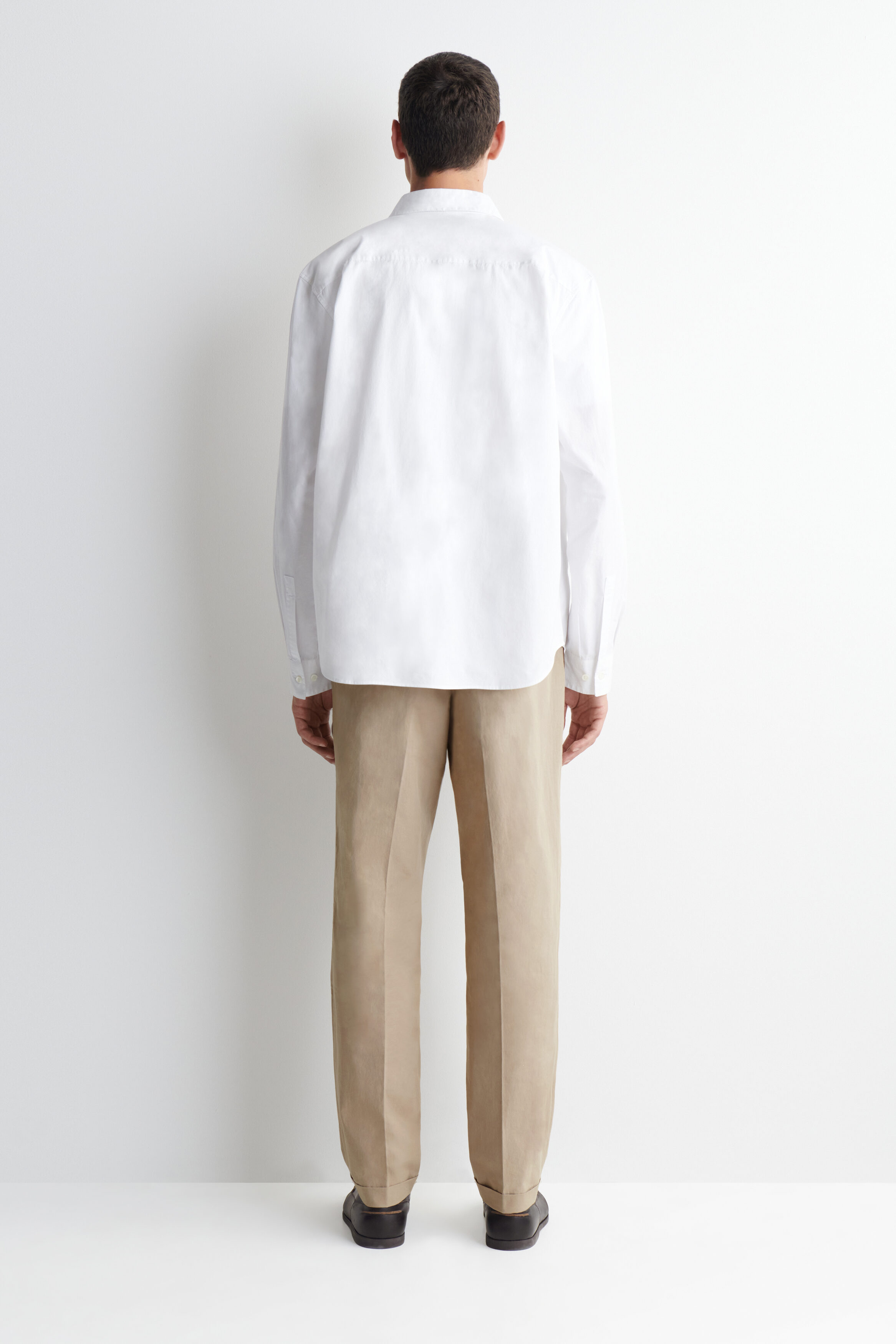 COTTON REGULAR-FIT STRAIGHT-LEG PANTS - thumbnail 5