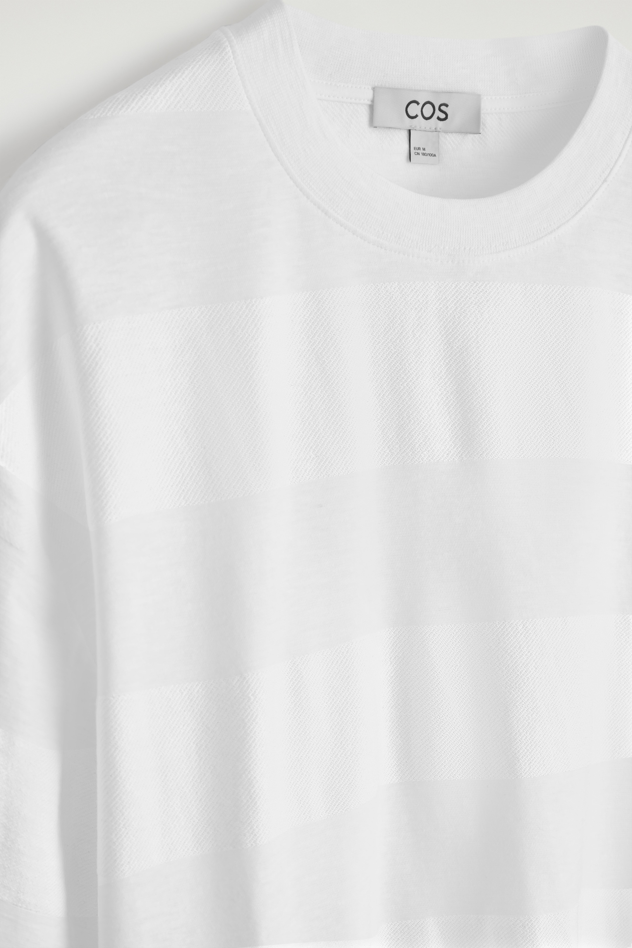 View larger image: OVERSIZED STRIPED LINEN-BLEND T-SHIRT - WHITE - Men | H&M GB 8