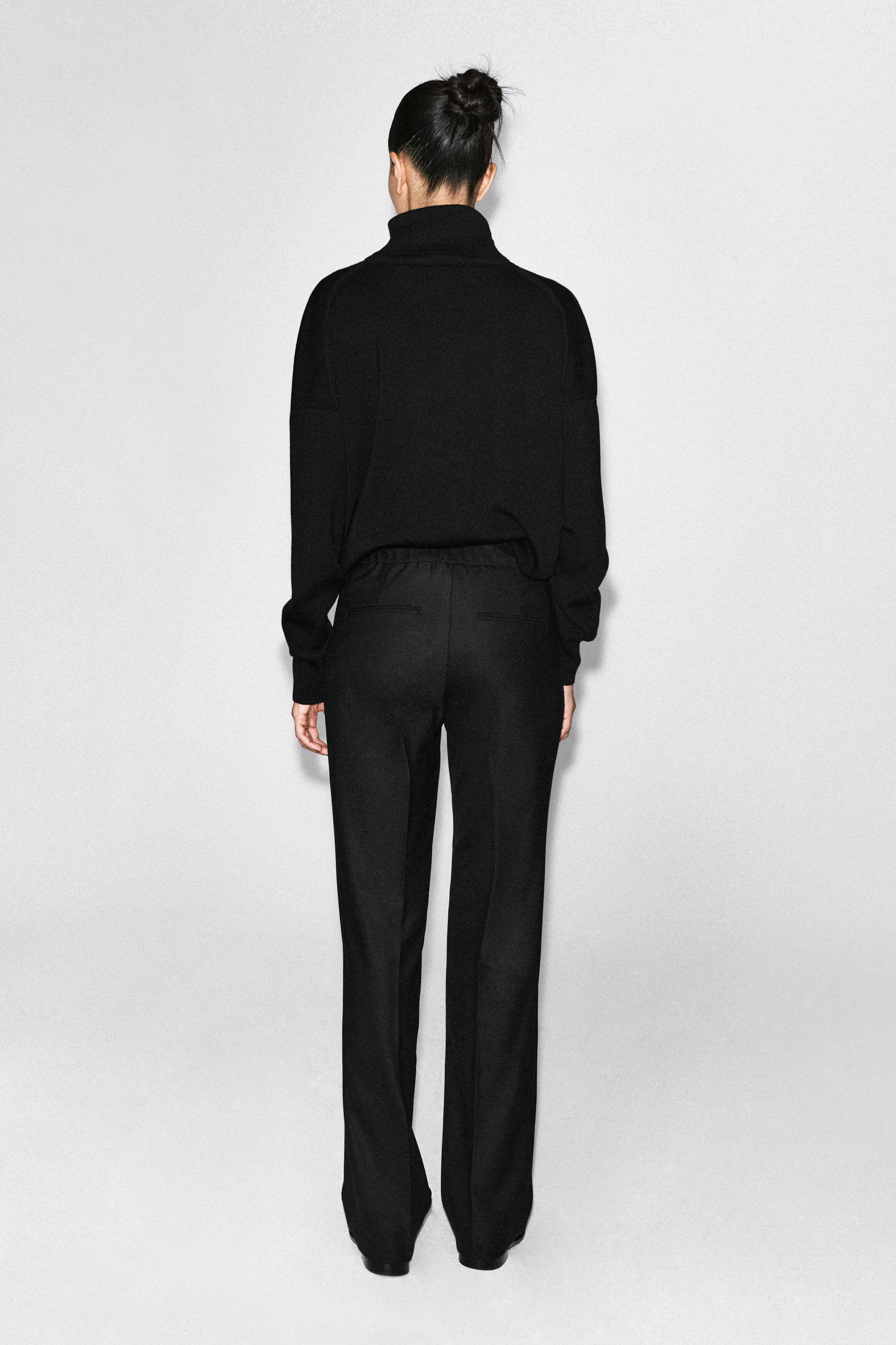 TAILORED STRAIGHT-LEG PANTS - thumbnail 4