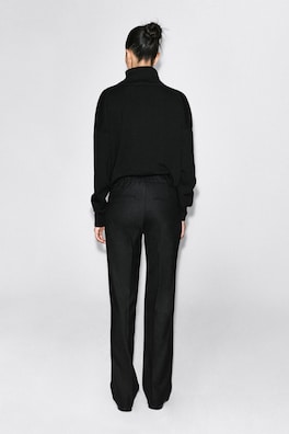 TAILORED STRAIGHT-LEG PANTS — CARBON 4