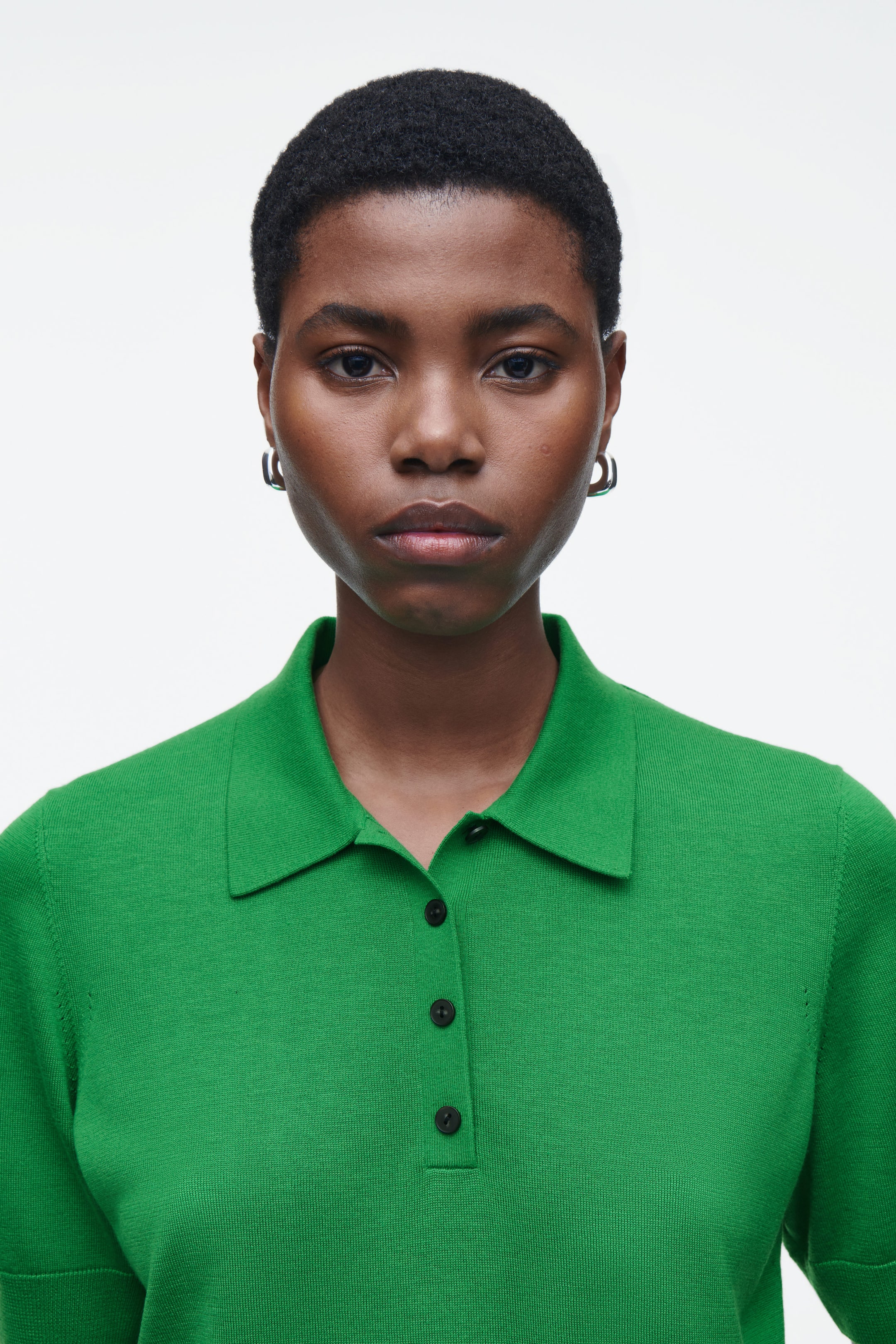 MERINO WOOL-BLEND POLO SHIRT