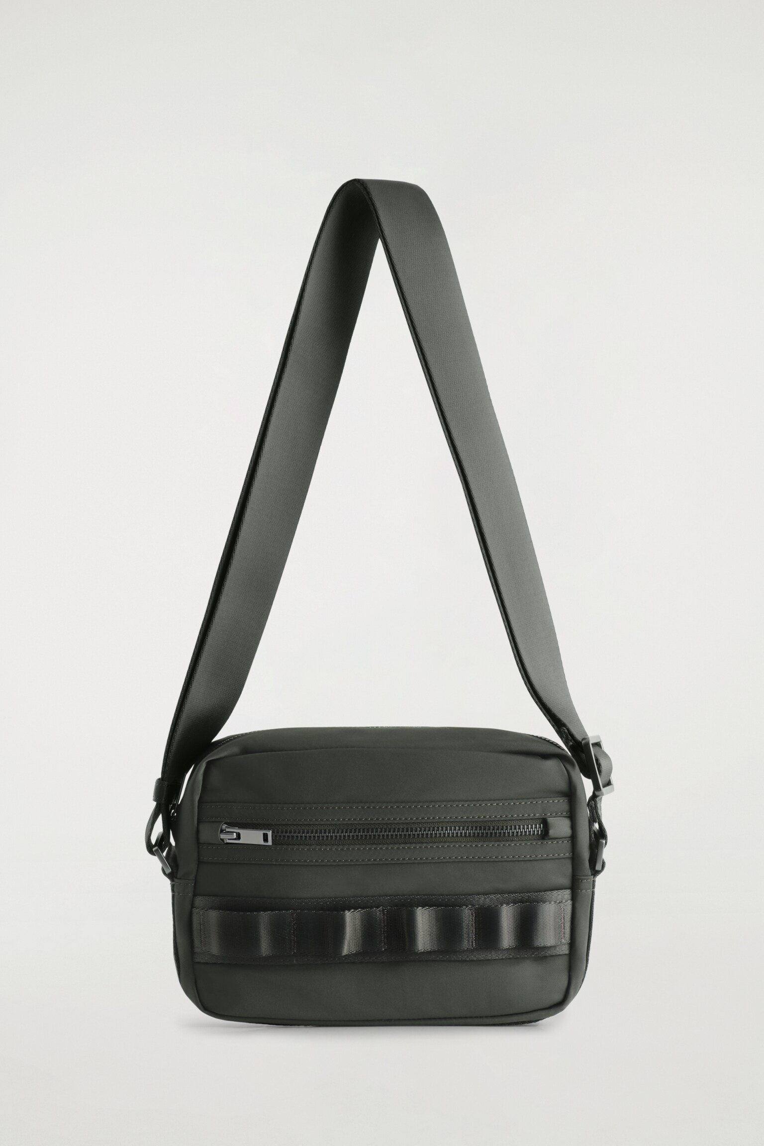 CROSSBODY TAŠKA TRANSIT - NYLON - KHAKI/TMAVĚ MODRÁ/ŠEDÁ - 2