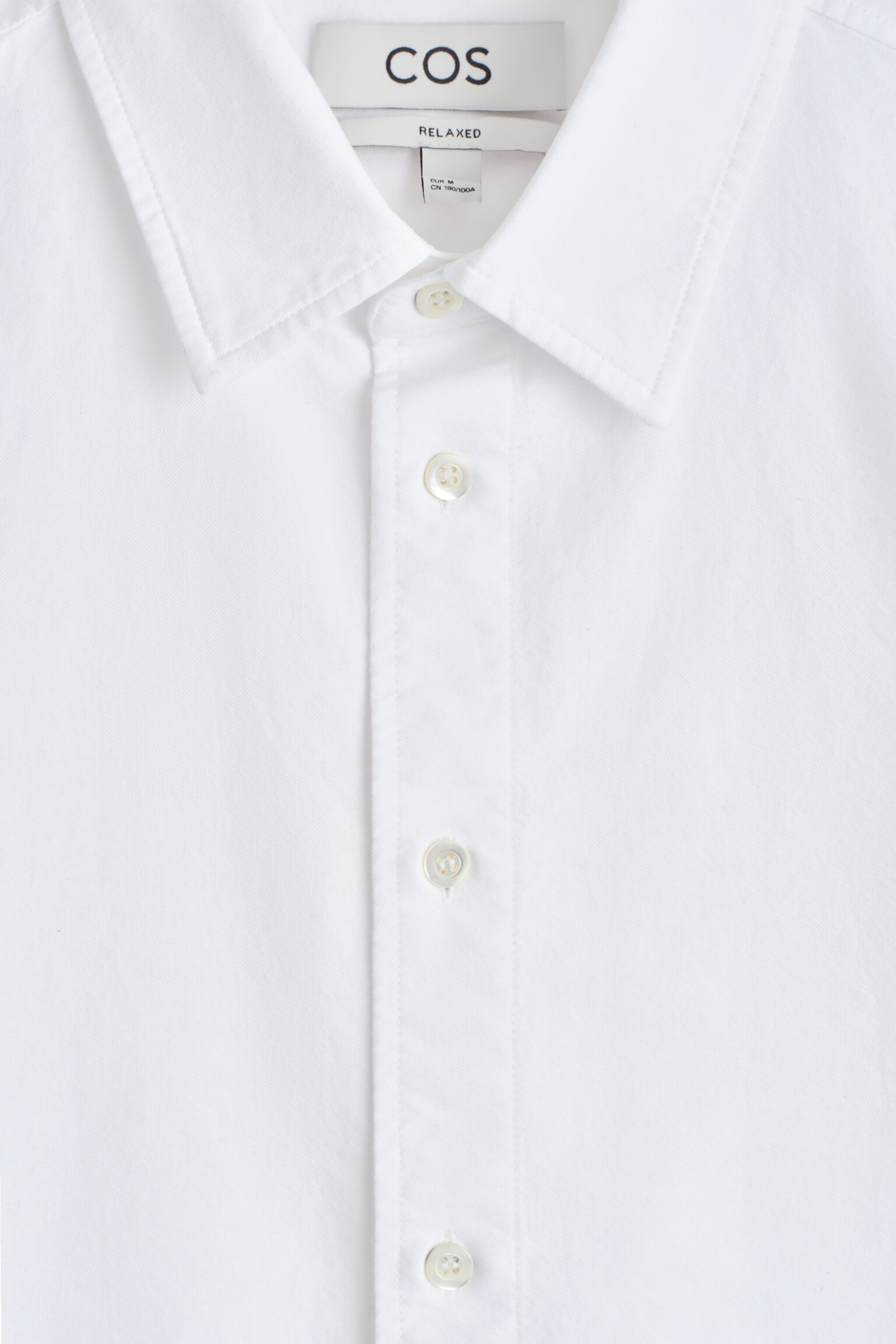 COTTON OXFORD SHIRT - WHITE/LIGHT BLUE/BEIGE / WHITE / STRIPED/BLUE / WHITE / STRIPED - 4