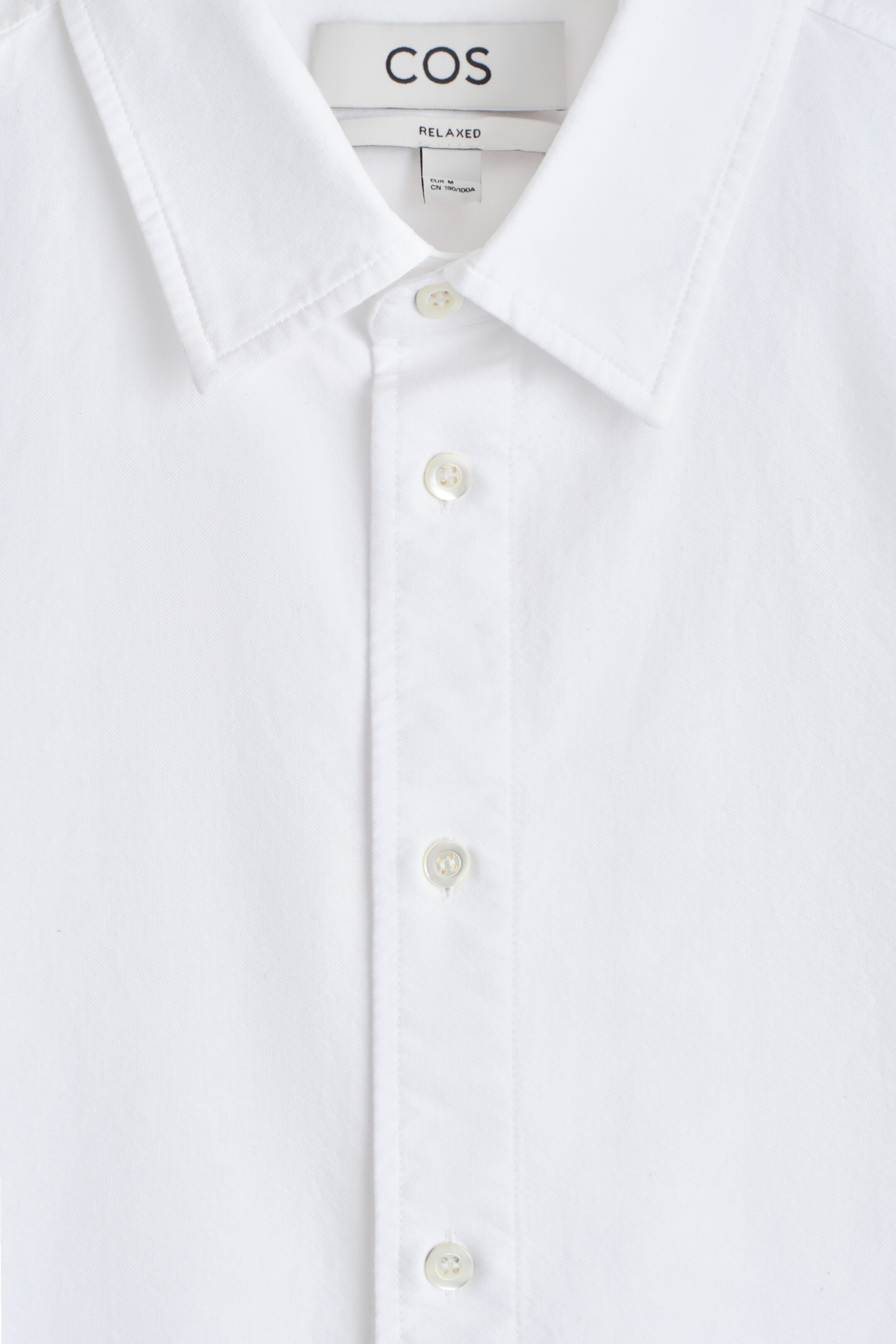 Ver imagem maior: Camisa Oxford de Algodão - BRANCO - HOMEM | H&M PT 8