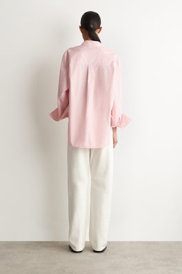 STRIPED COTTON SHIRT — PINK / STRIPED 5