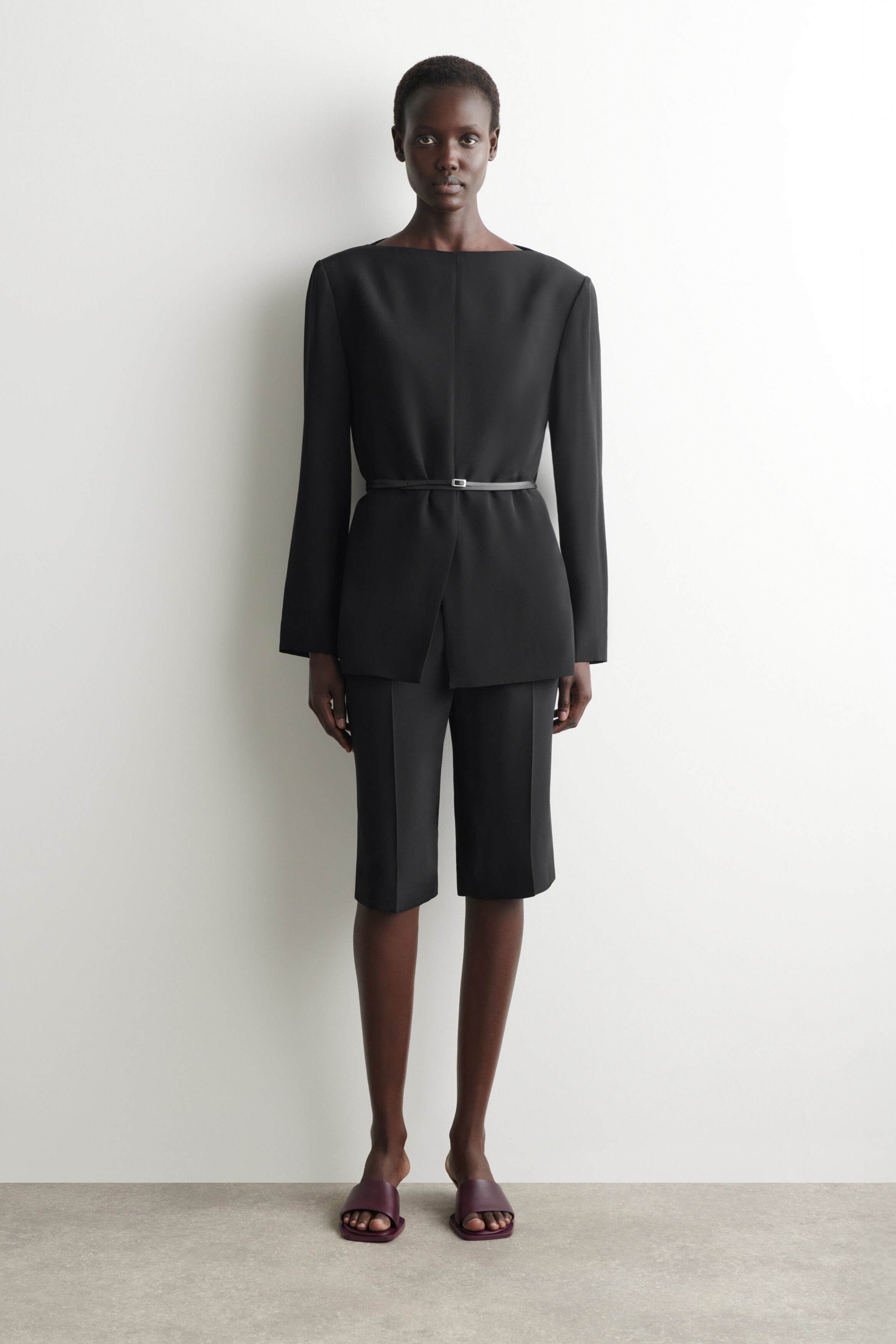 Twin-set Donna Maglia a Costine con Cut-out 242LI3CDD NERO