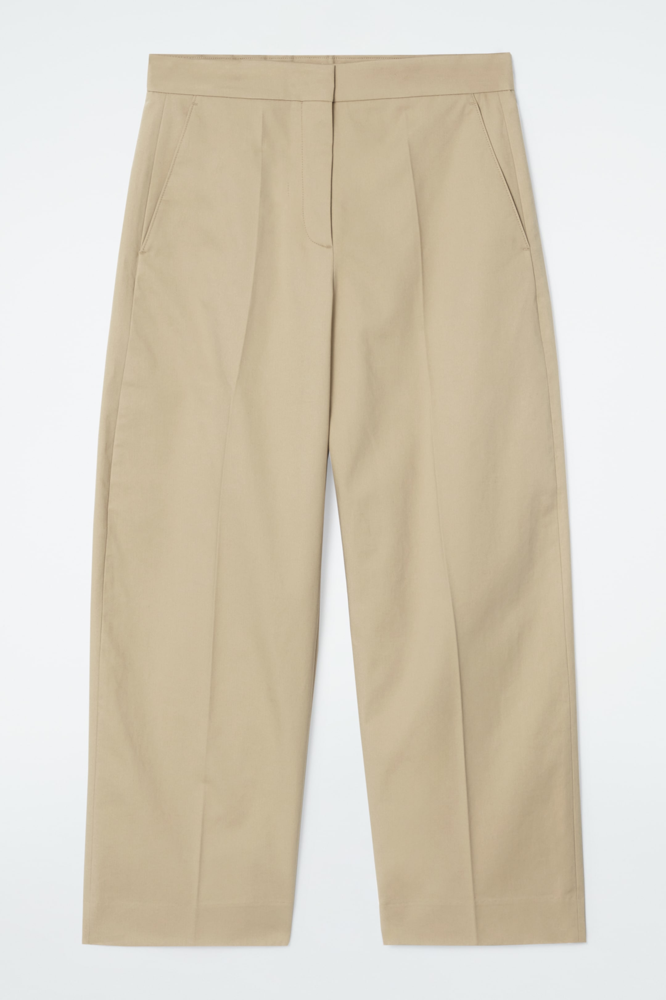 Agrandir l'image: PANTALON CHINO EN SERGÉ DE COTON - BEIGE - FEMME | H&M CH 1