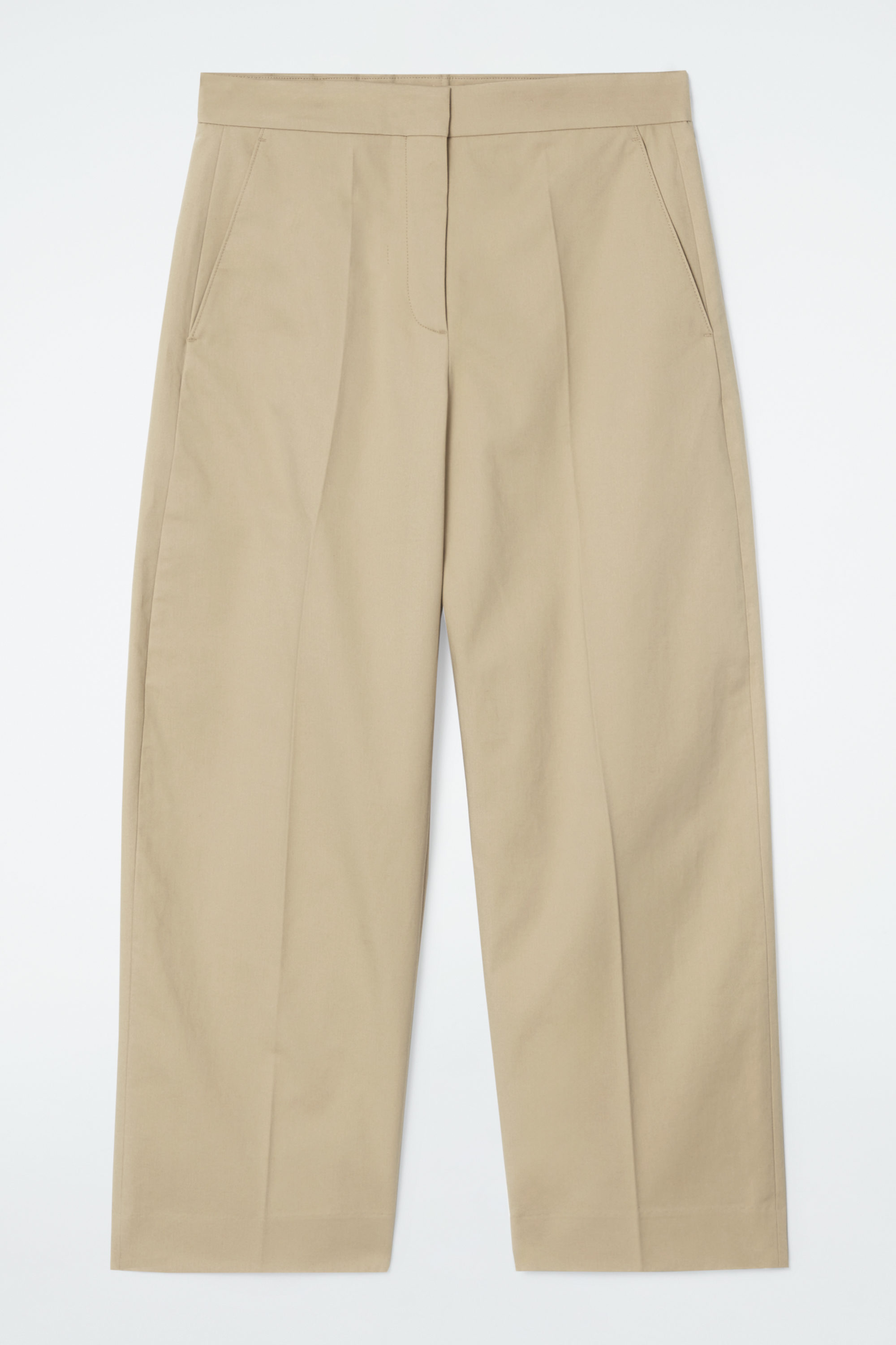 COTTON-TWILL CHINOS - BEIGE | COS