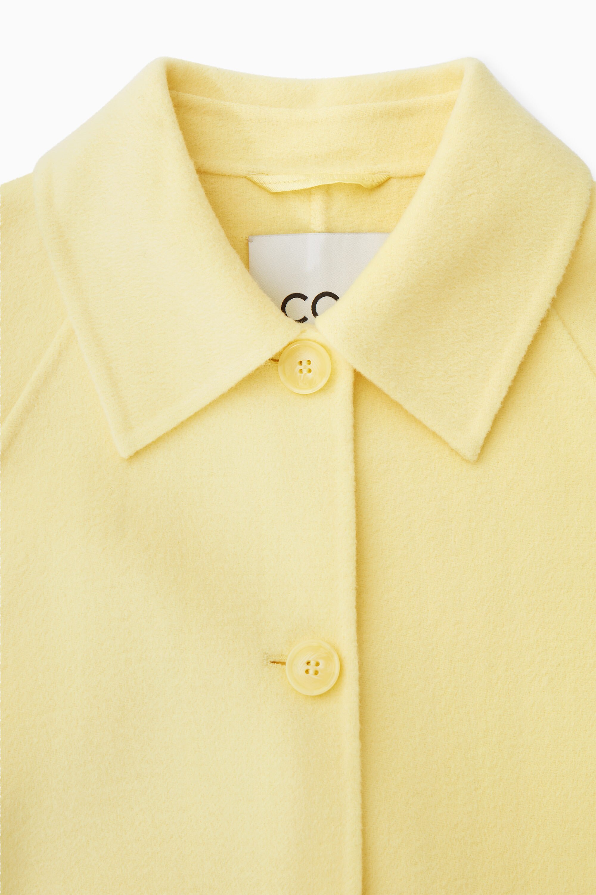 DOUBLE-FACED WOOL JACKET - YELLOW | COS US