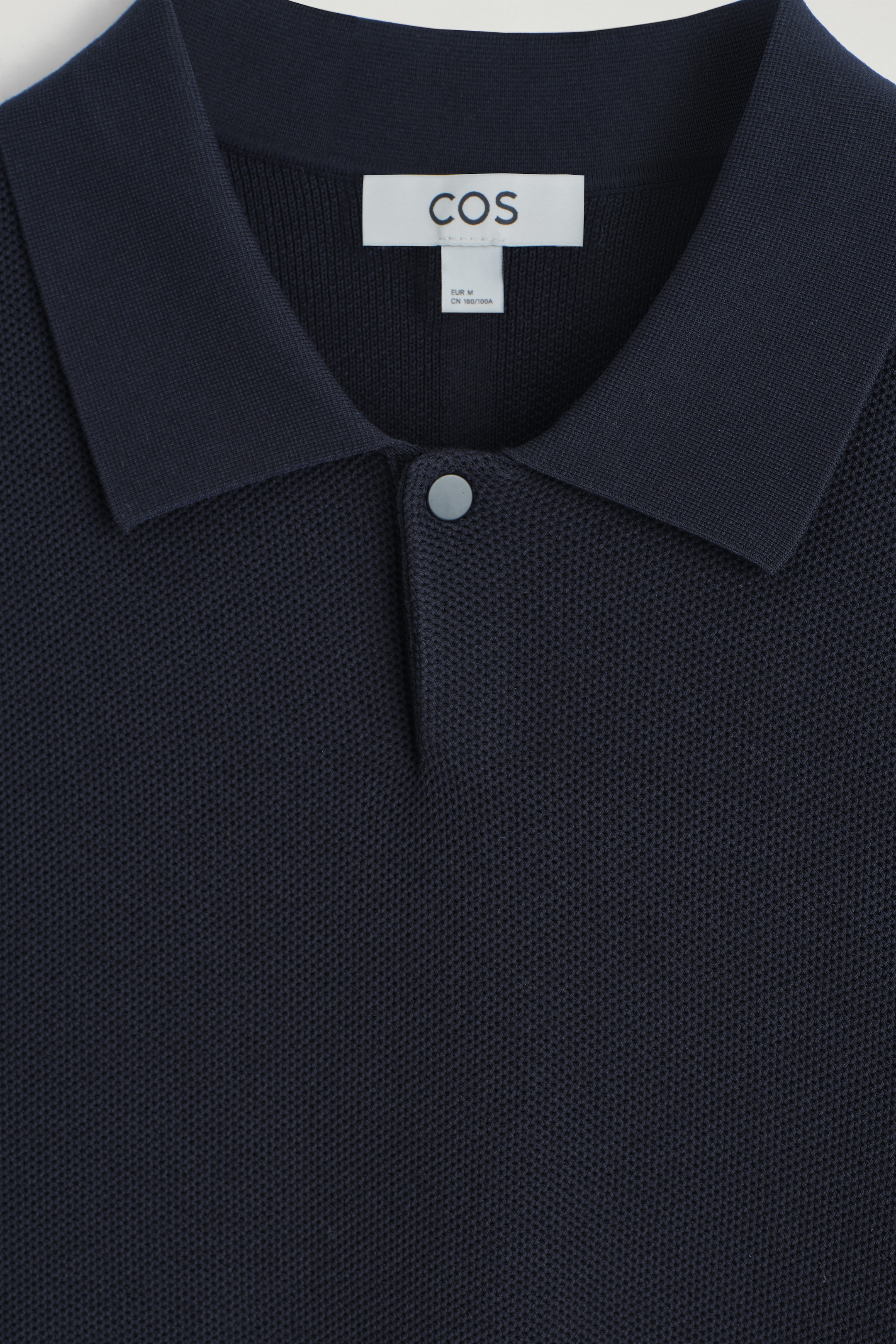 HONEYCOMB-KNIT POLO SHIRT