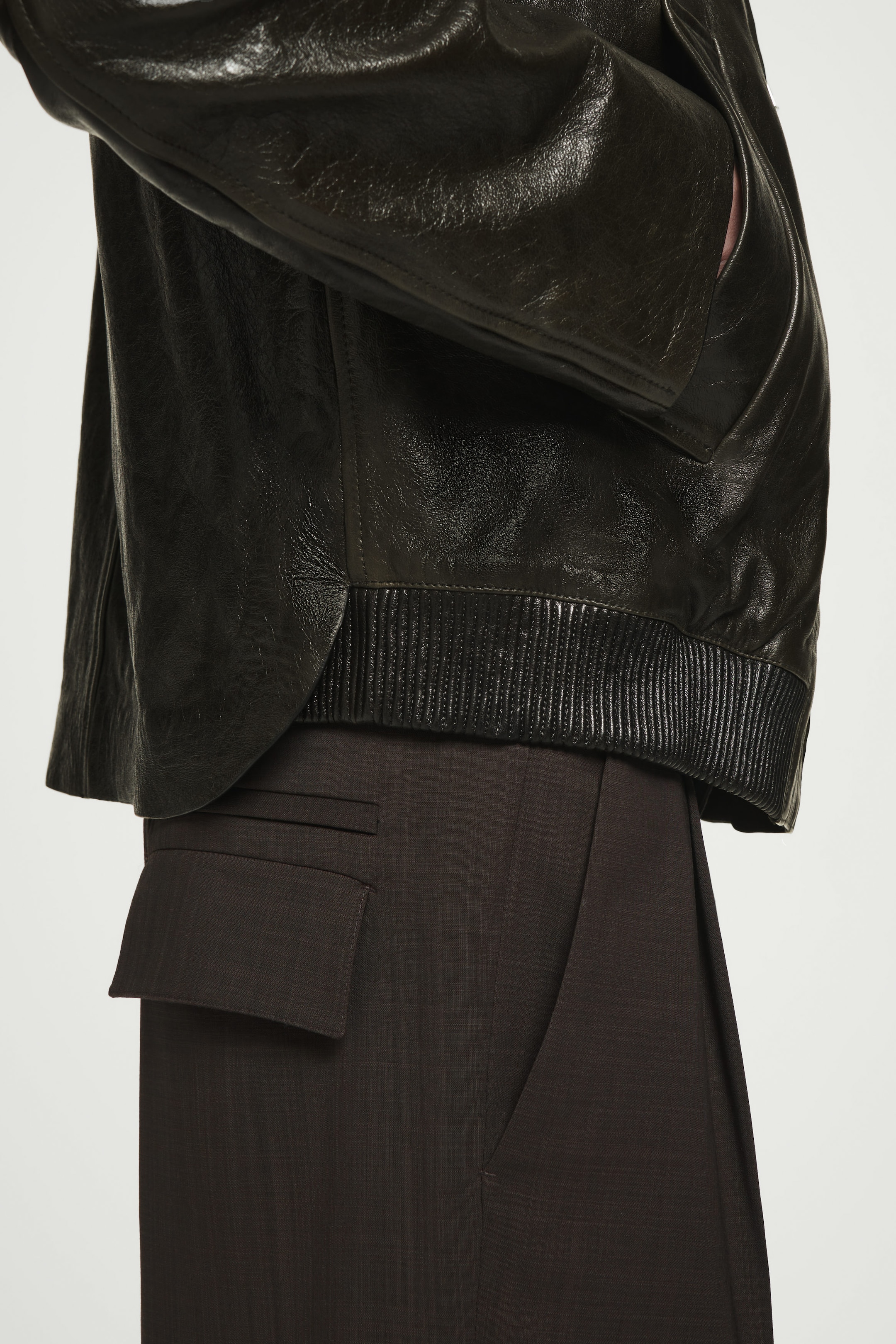 LEATHER AVIATOR JACKET