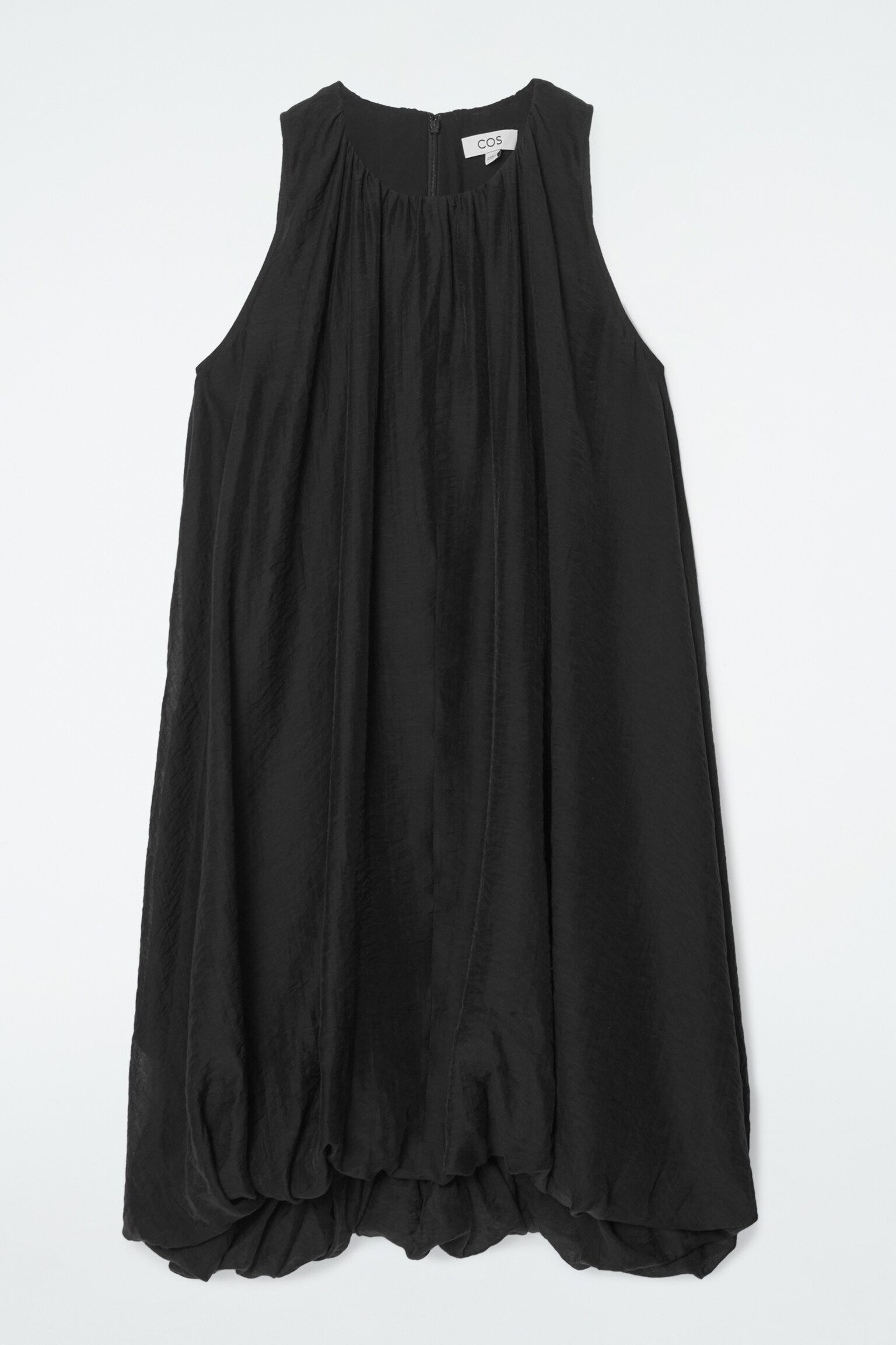 ROBE COURTE À OURLET BULLE - NOIR