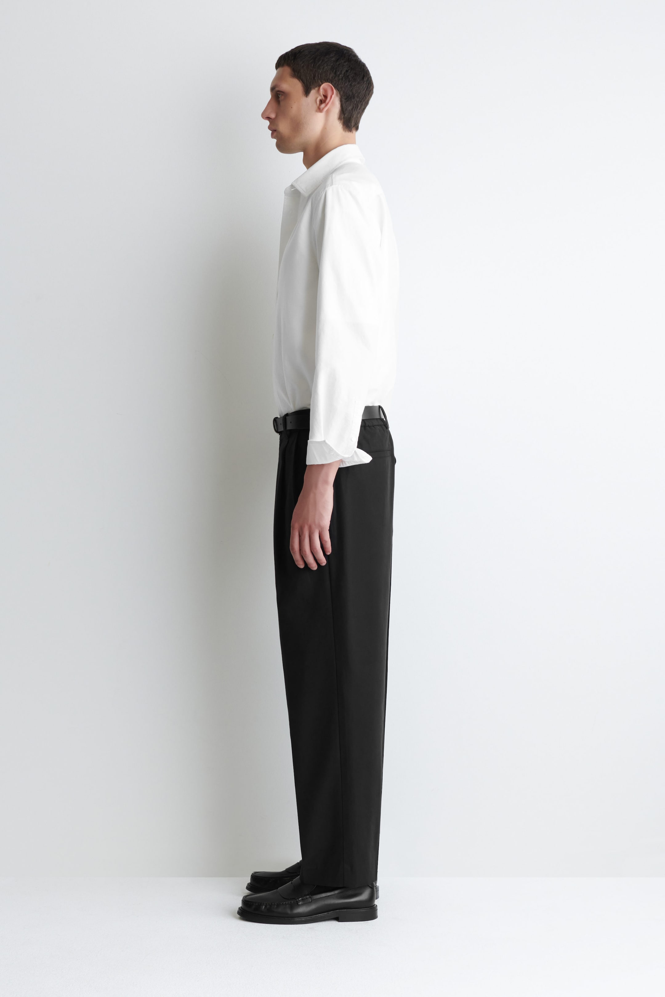 STRAIGHT-LEG COTTON-TWILL PANTS