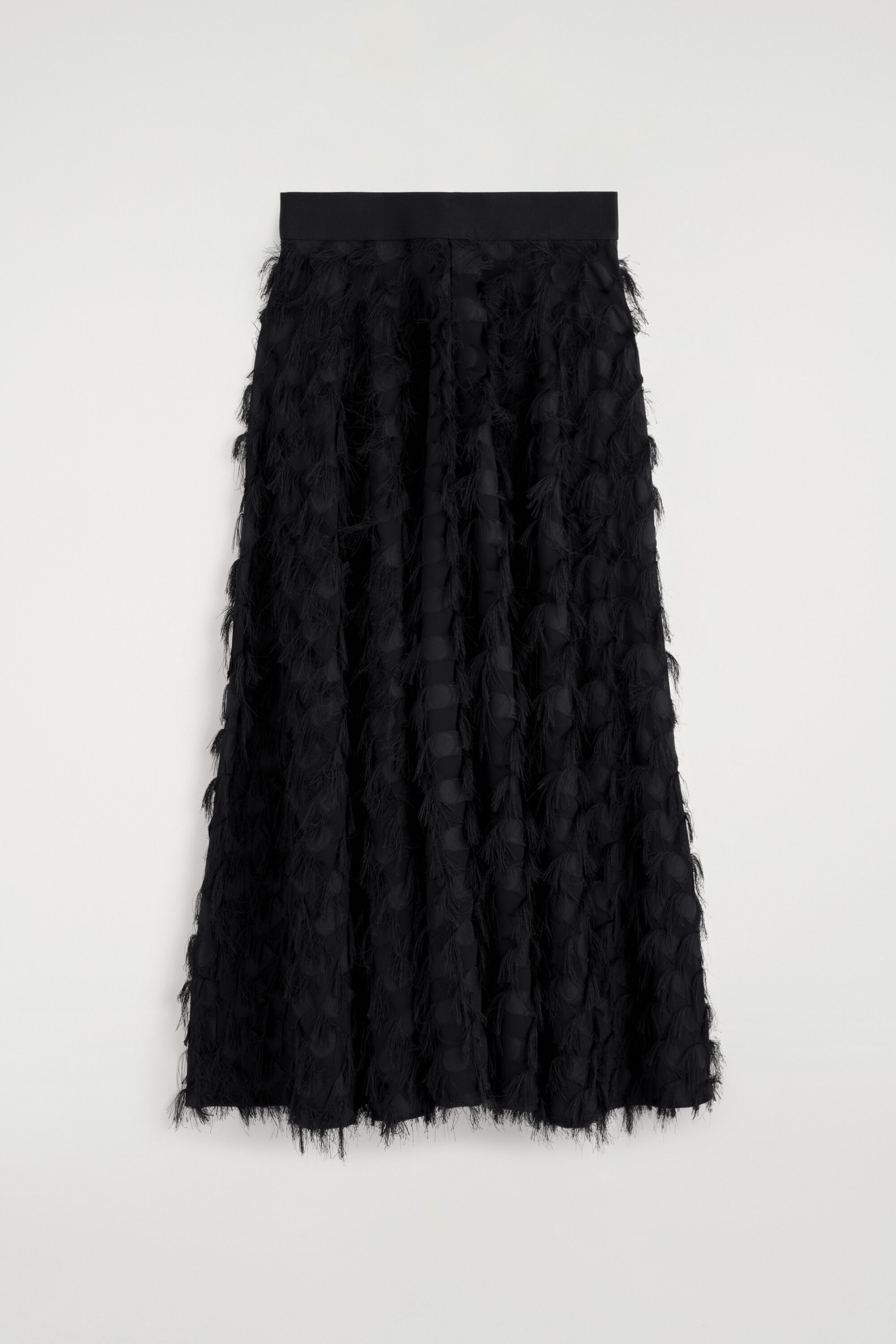 JACQUARD-FRINGED MIDI SKIRT - thumbnail 5
