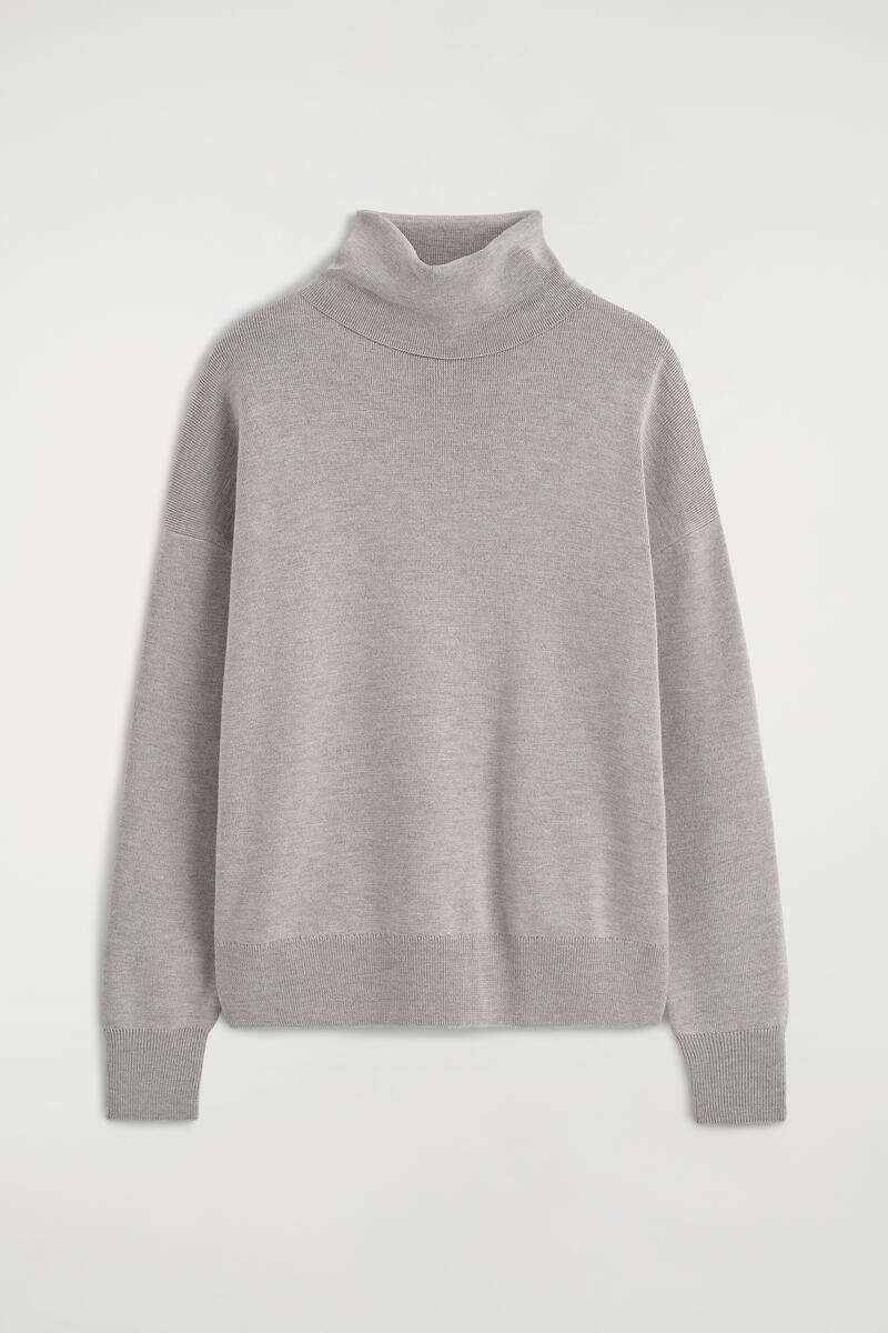 Merino Wool Turtleneck Sweater